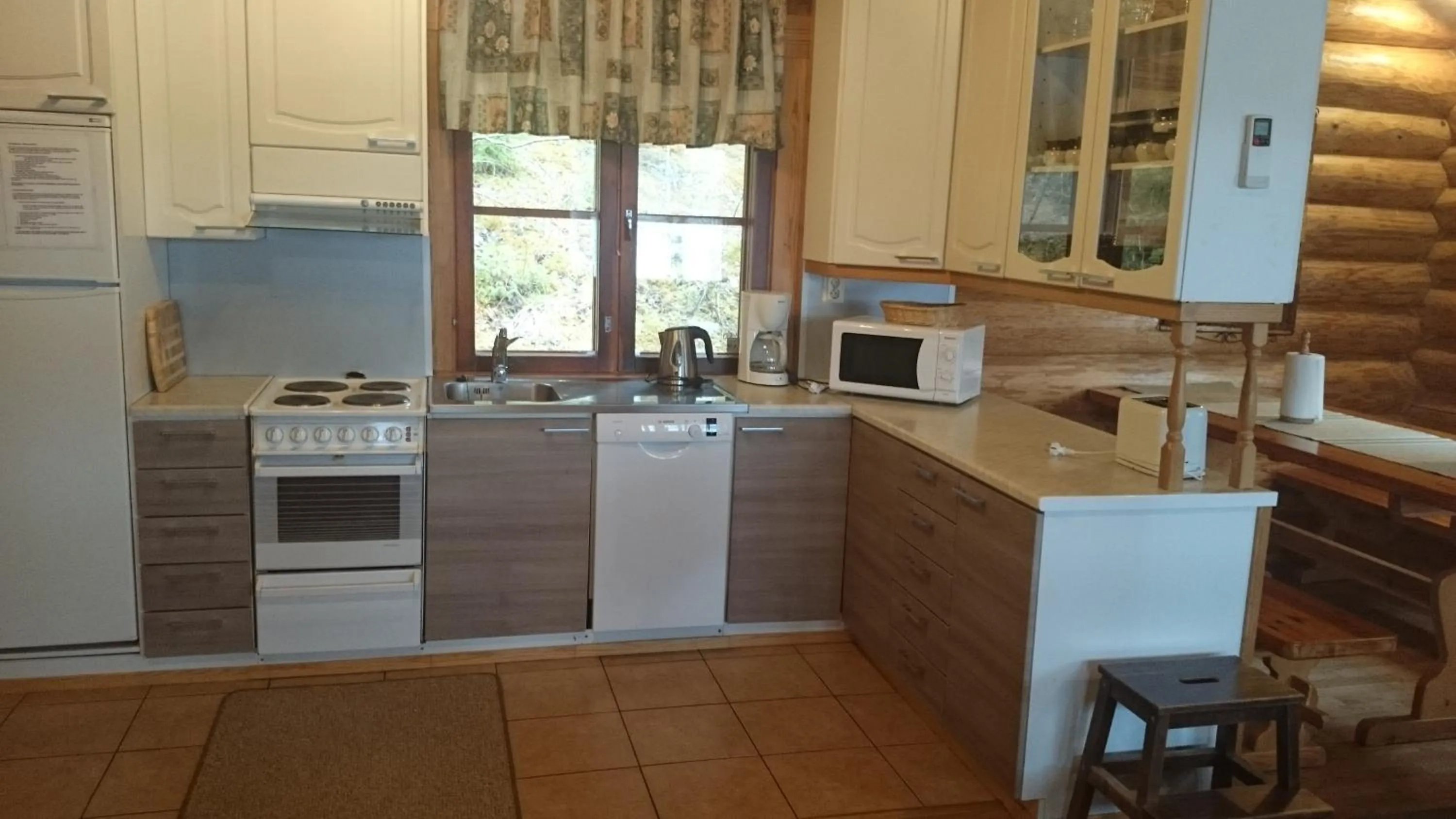 Kitchen or kitchenette in Yli-Kaitala Holiday Resort Tuuliviiri