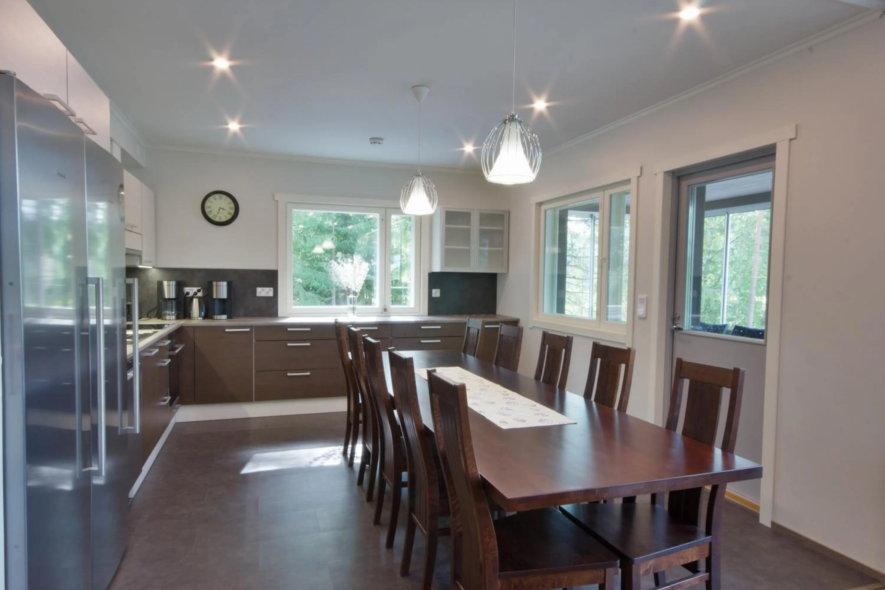 Kitchen or kitchenette in Yli-Kaitala Holiday Resort Tuuliviiri