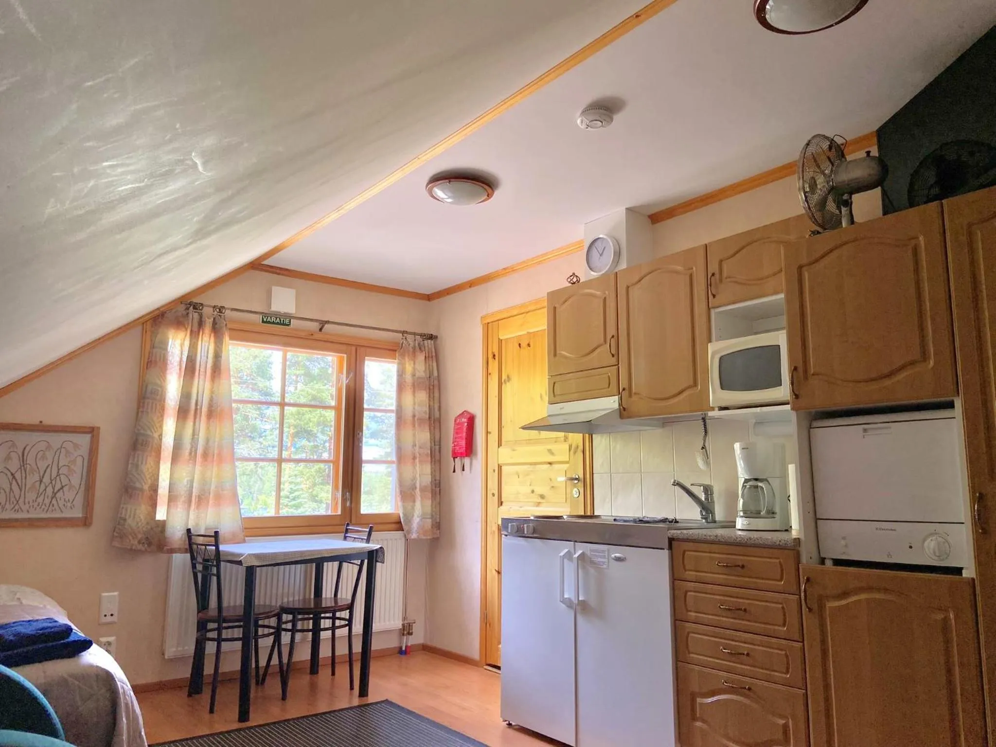 Kitchen or kitchenette in Yli-Kaitala Holiday Resort Tuuliviiri