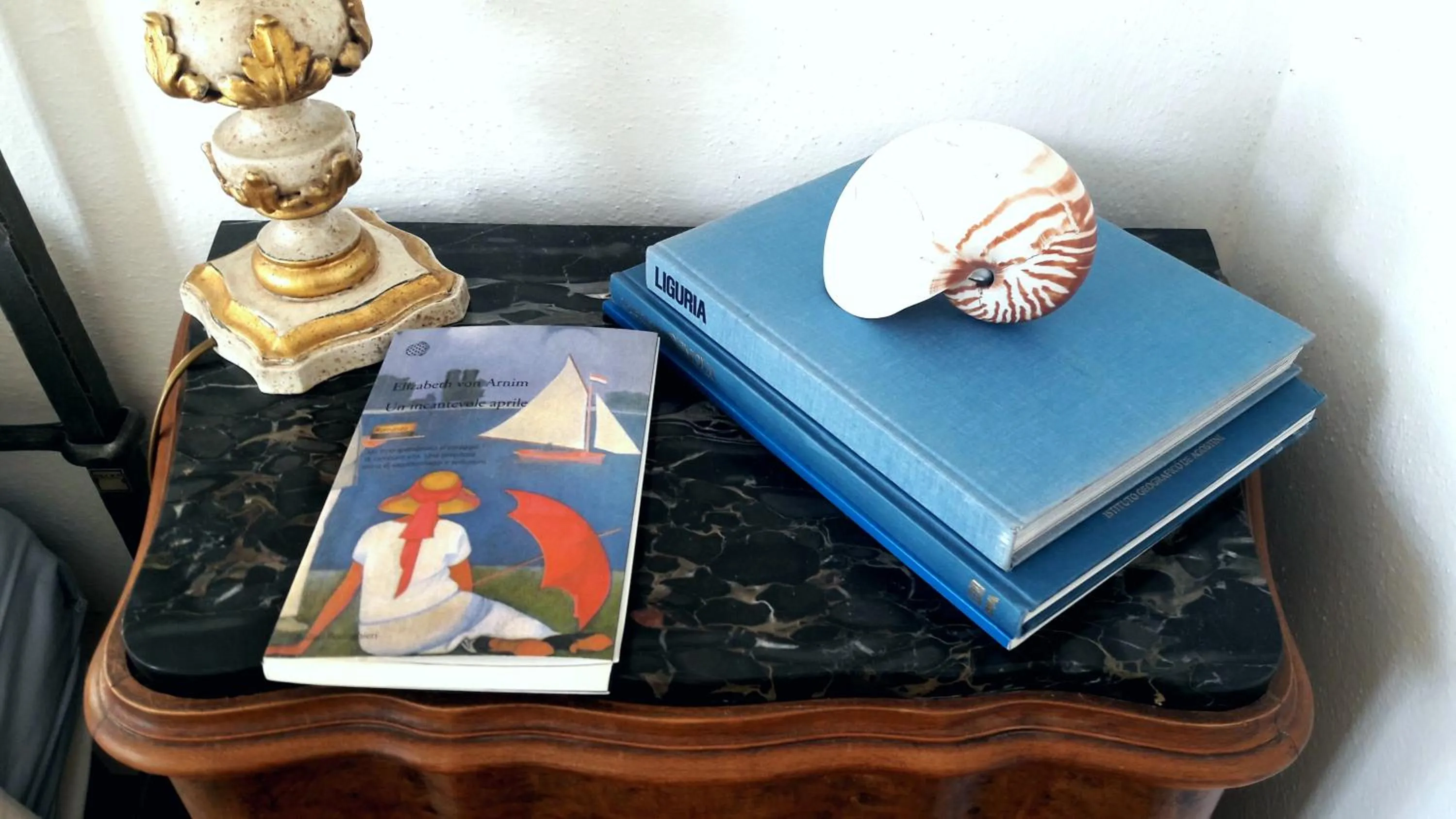 Library in The italian riviera