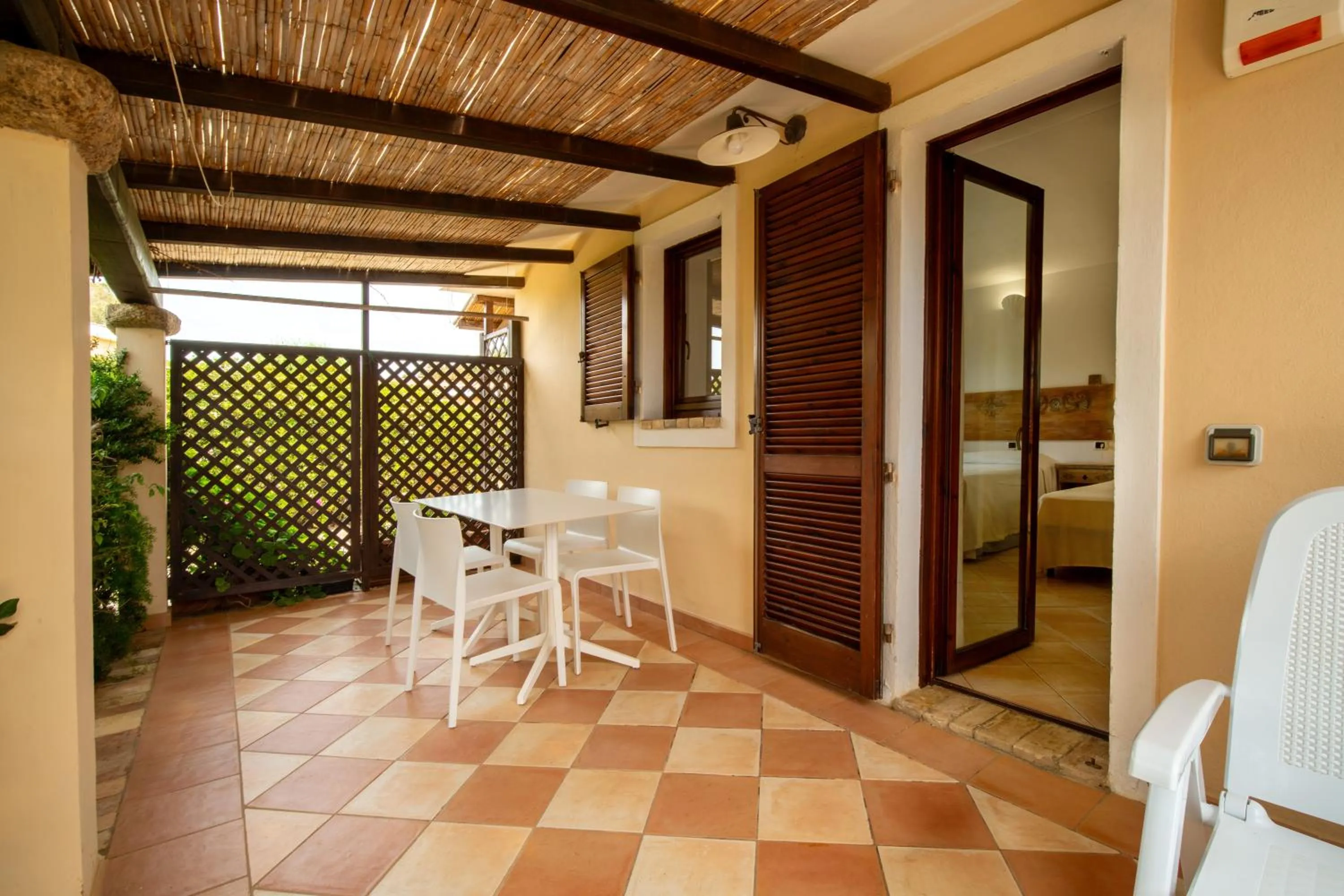 Patio in Porto Giunco Residence