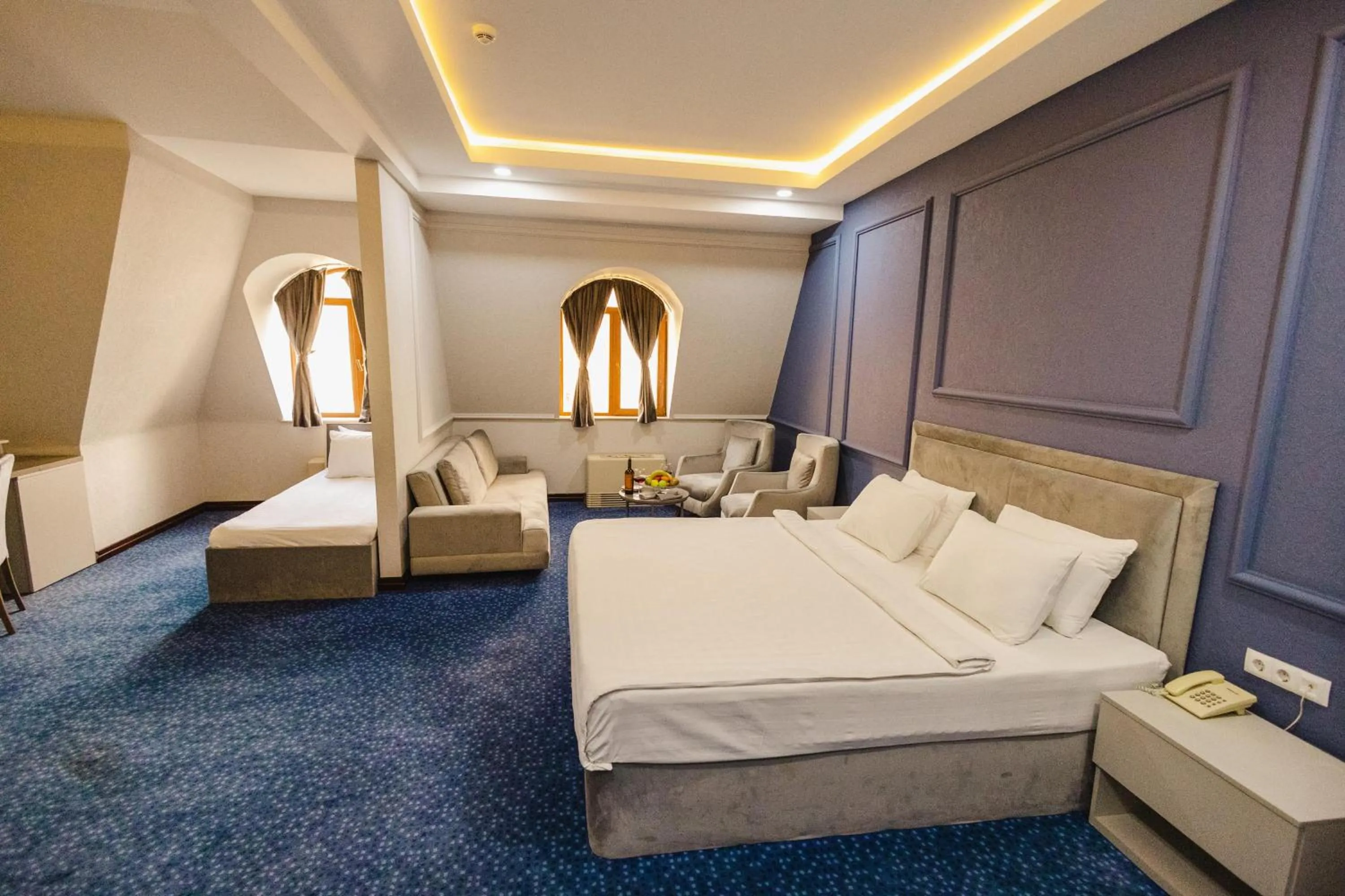 Property building, Bed in Grand Hotel Baku Central Park