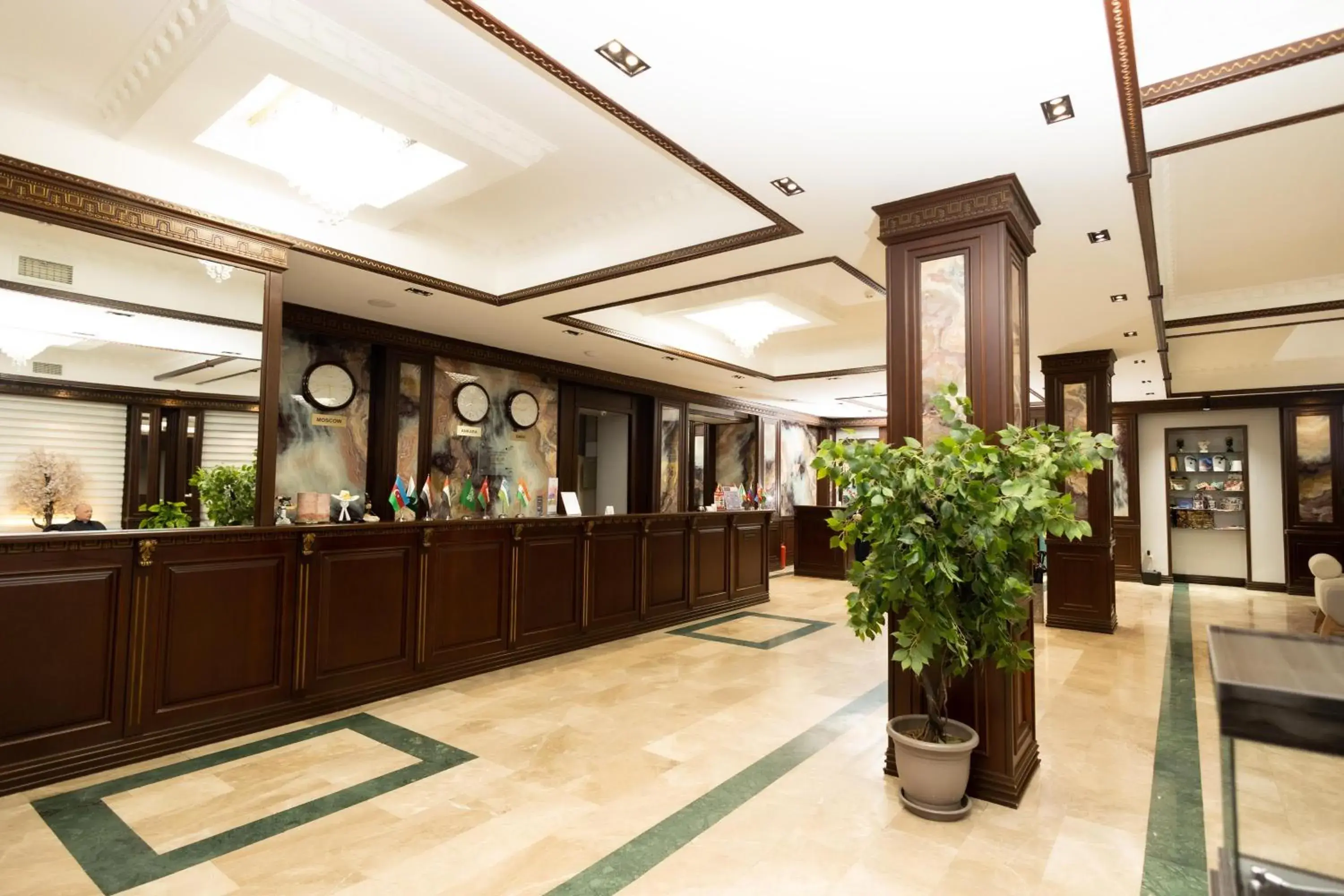 Lobby or reception in Grand Hotel Baku Central Park Lobby or reception in Grand Hotel Baku Central Park