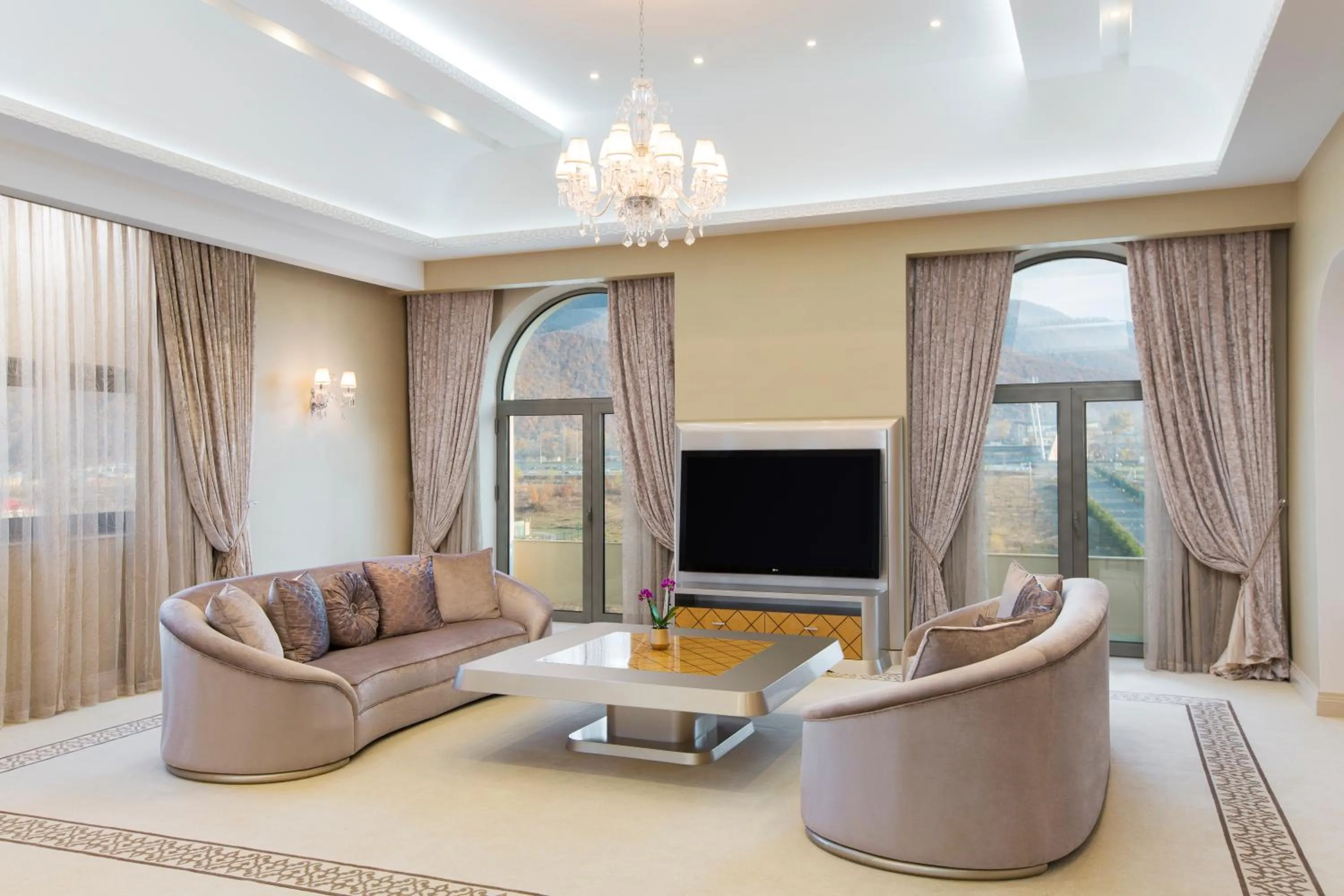 Seating area in Gabala Garden Hotel