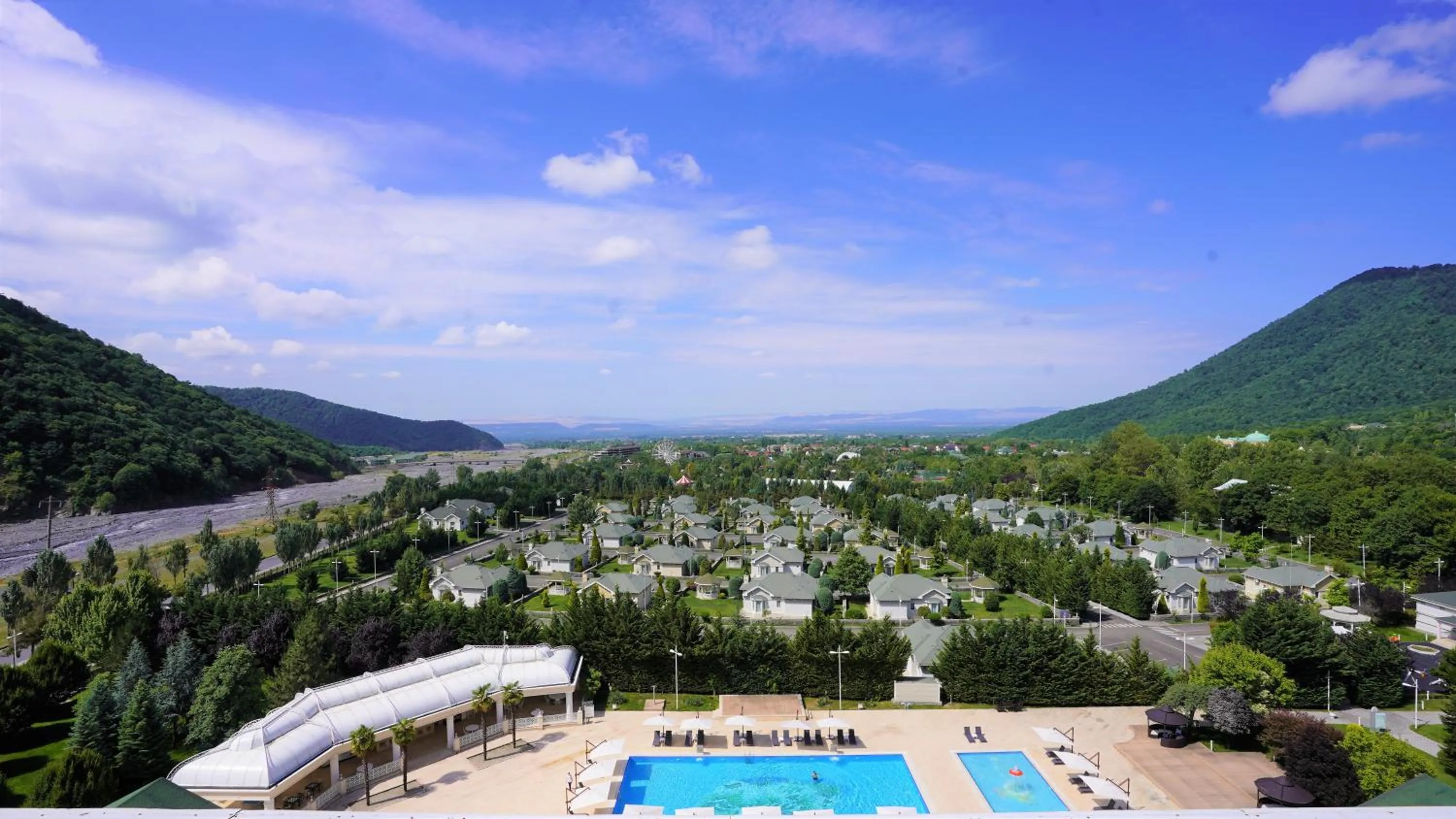 Street view in Qafqaz Riverside Hotel