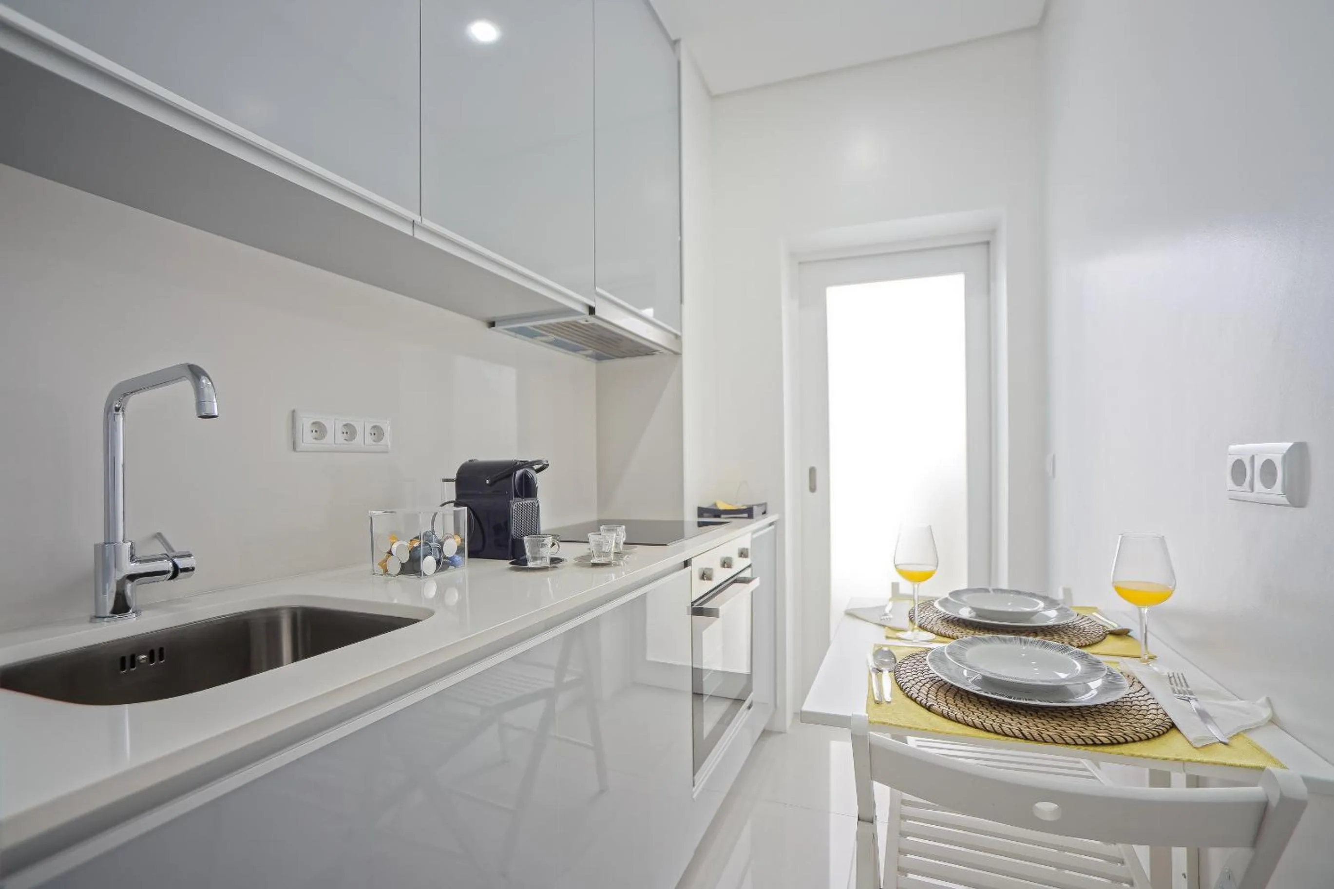 Kitchen or kitchenette in Luxury Anibal Cunha Apartments
