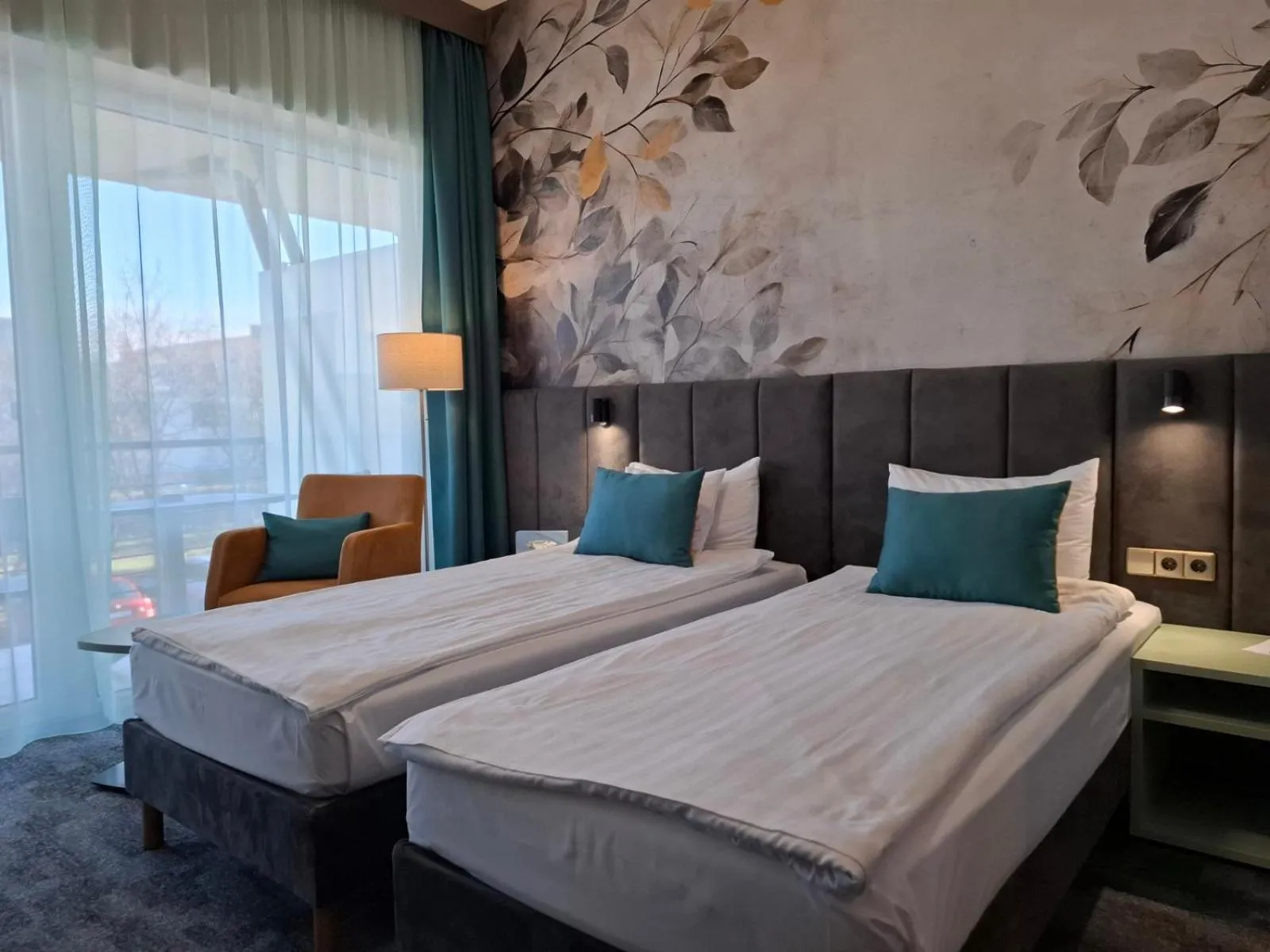 Bed in Szépia Bio and Art Hotel