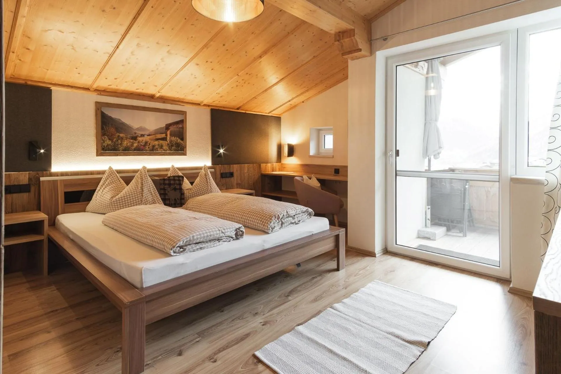 Bed in Stubaier Bauern Appartement