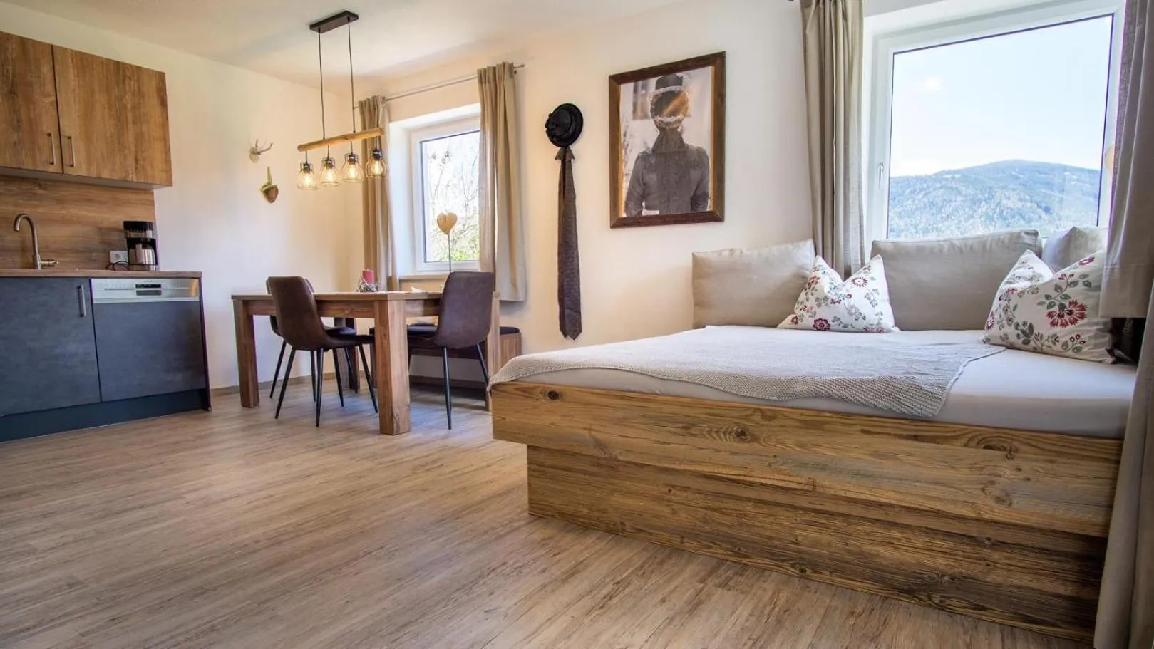 Bed in Stubaier Bauern Appartement