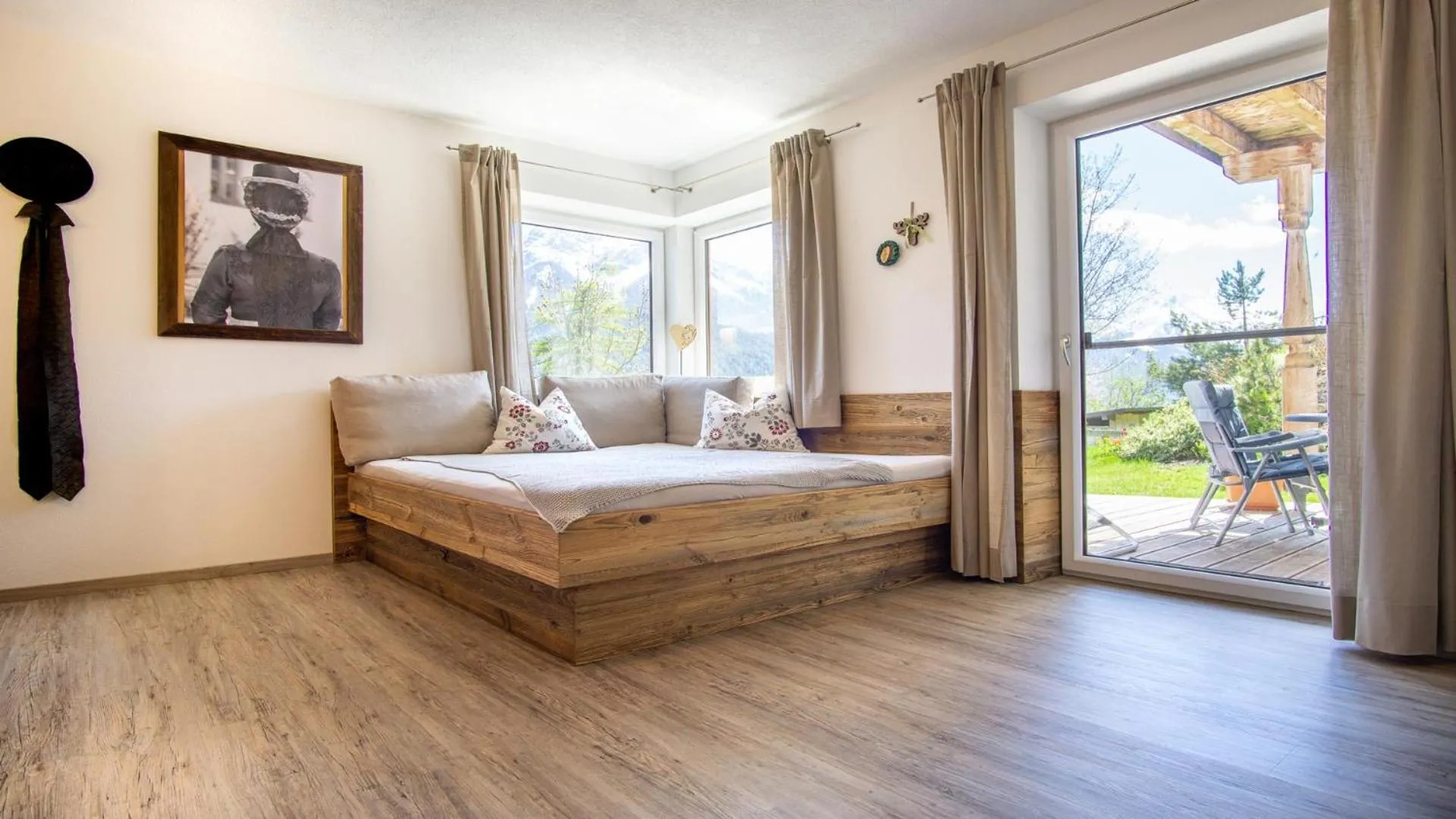 Bed in Stubaier Bauern Appartement