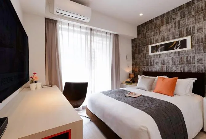 Bed in Oakwood Apartments Minami Azabu Tokyo