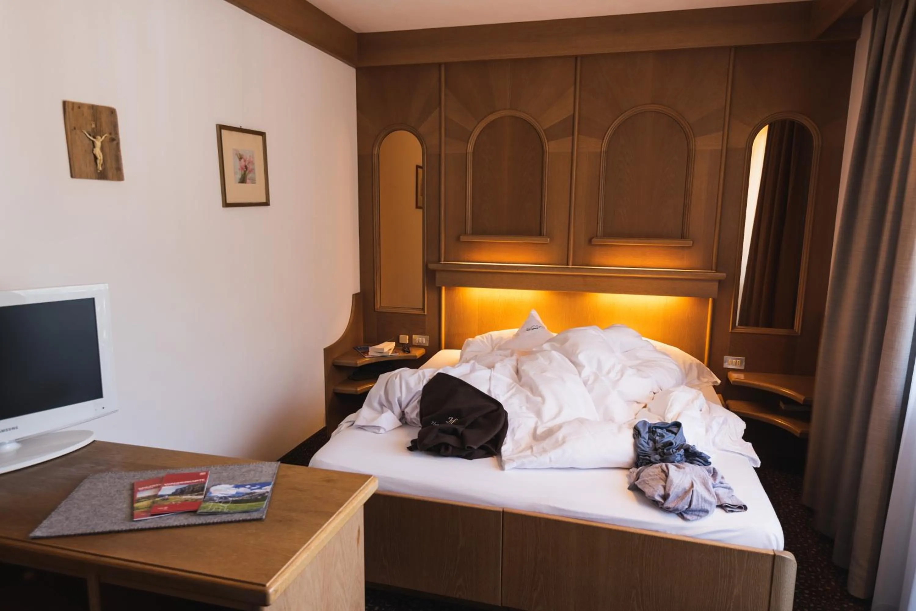 Bed in Hotel Catinaccio