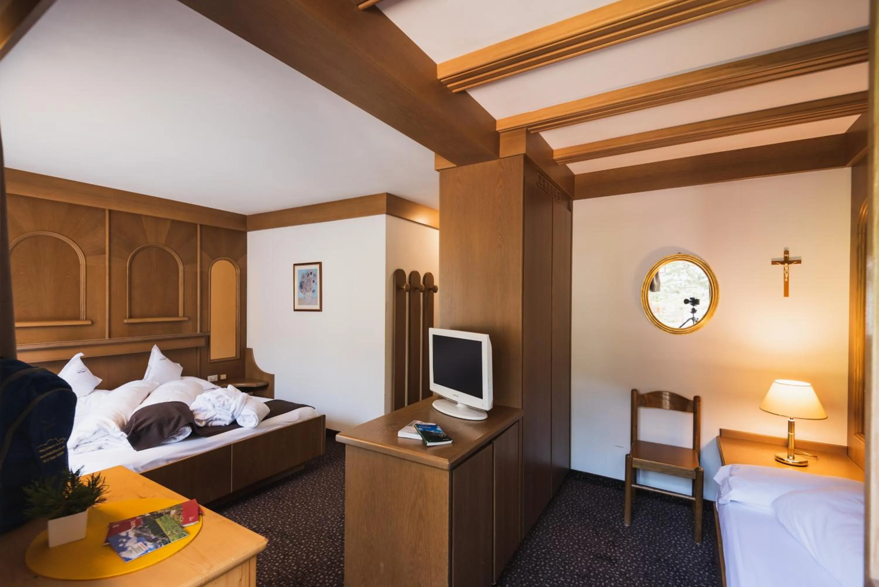 Bed in Hotel Catinaccio