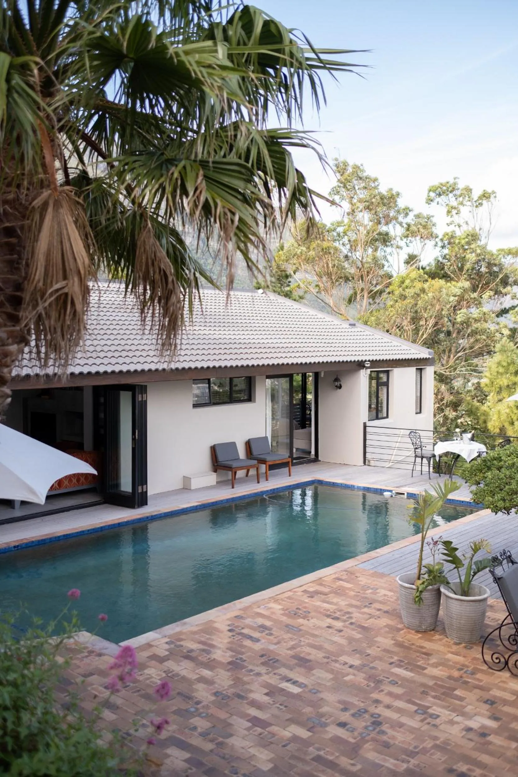 Pool view in Dreamhouse Guest House