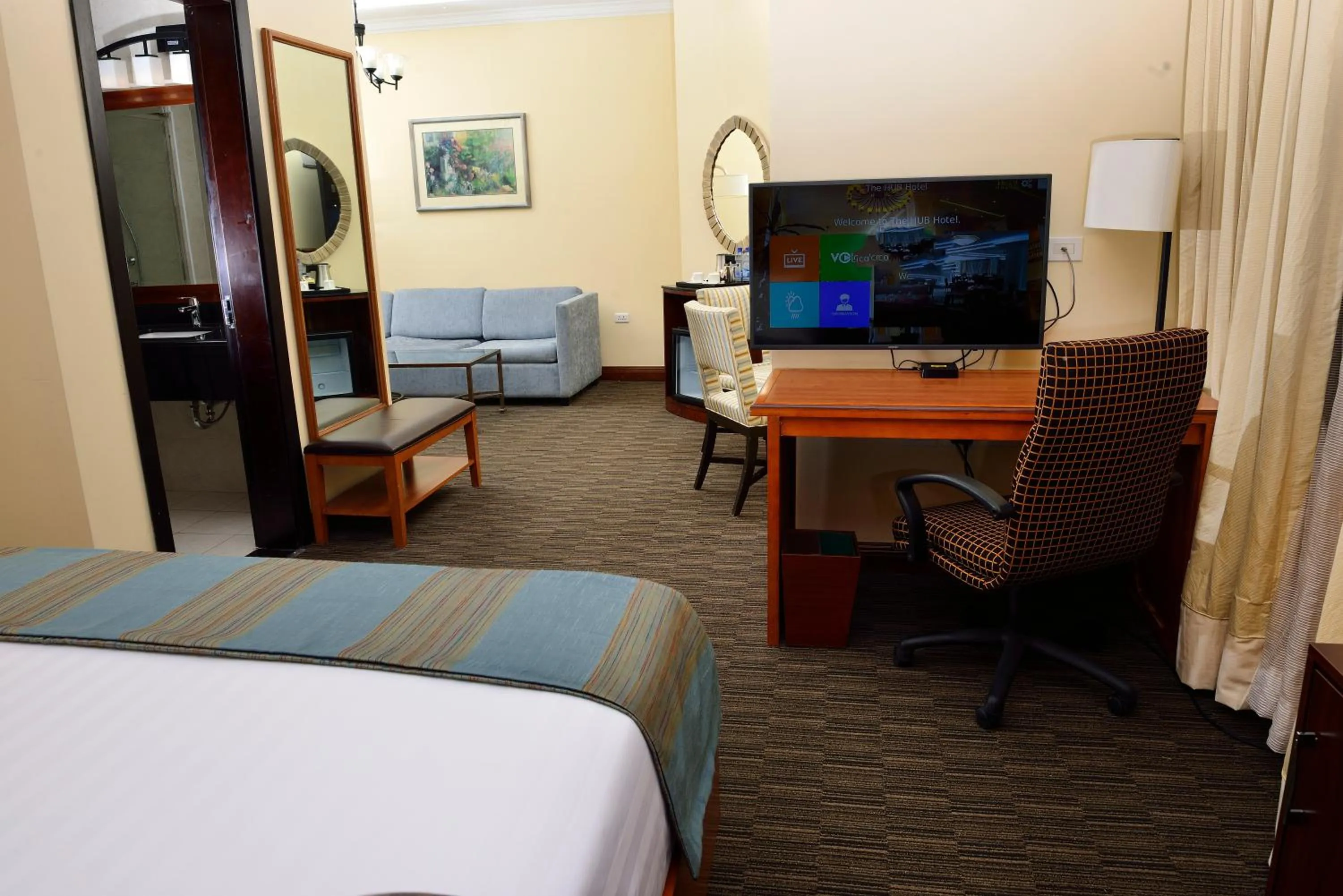 Bed in The HUB Hotel