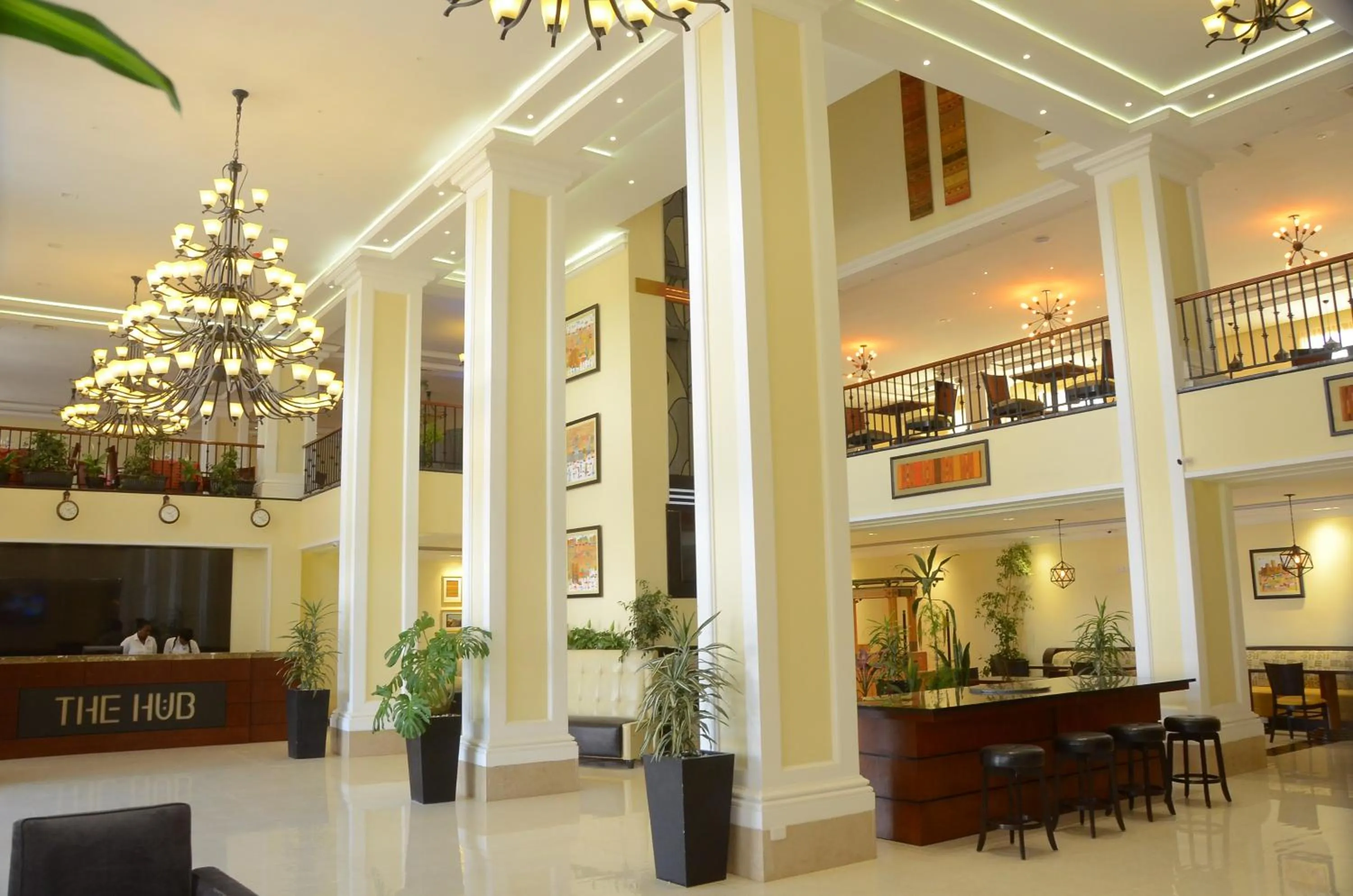 Lobby or reception in The HUB Hotel