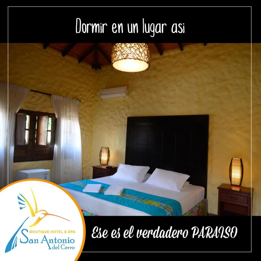 Bed in Hotel San Antonio del Cerro