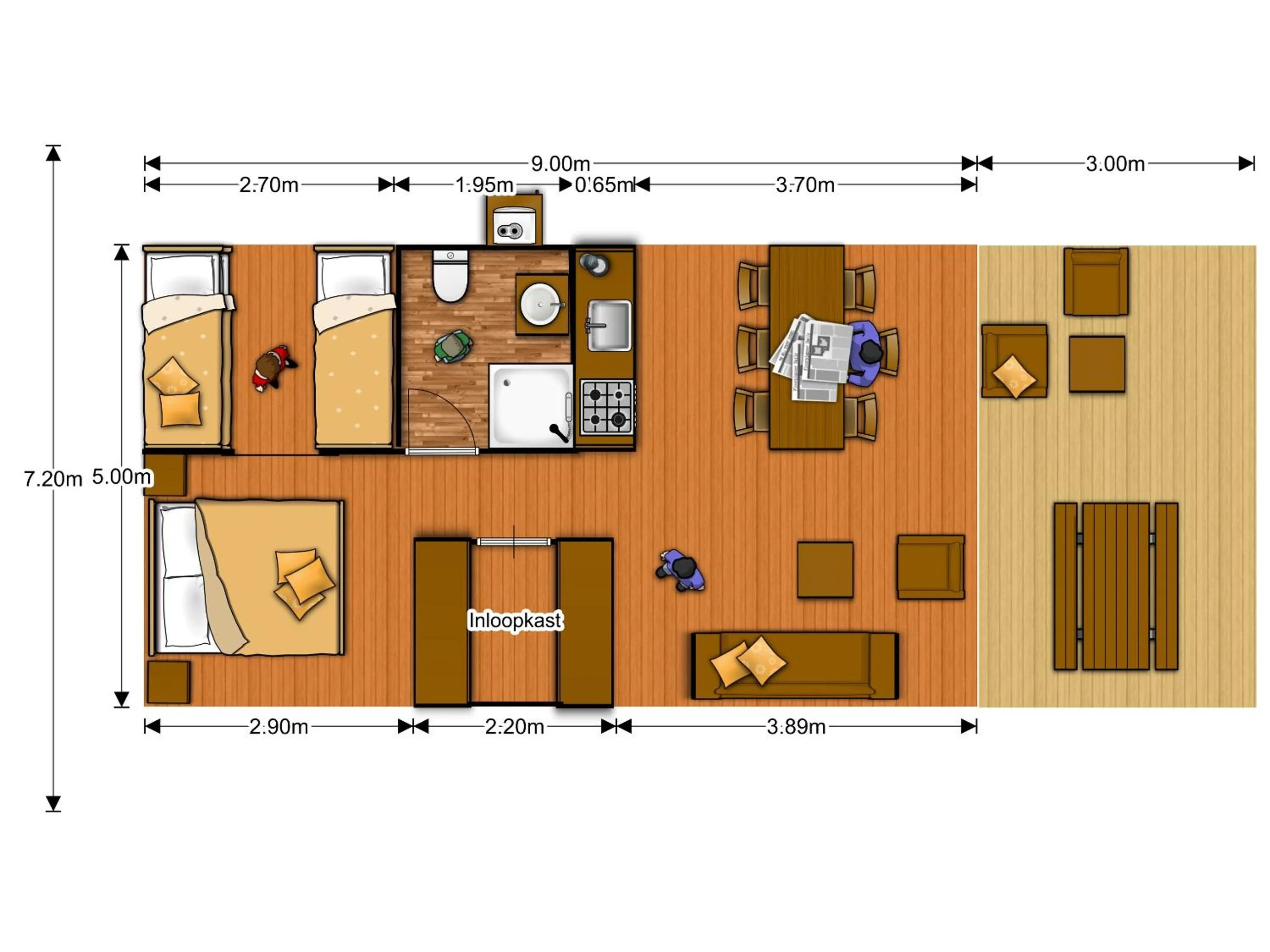 Floor plan in Village de Montmarsis