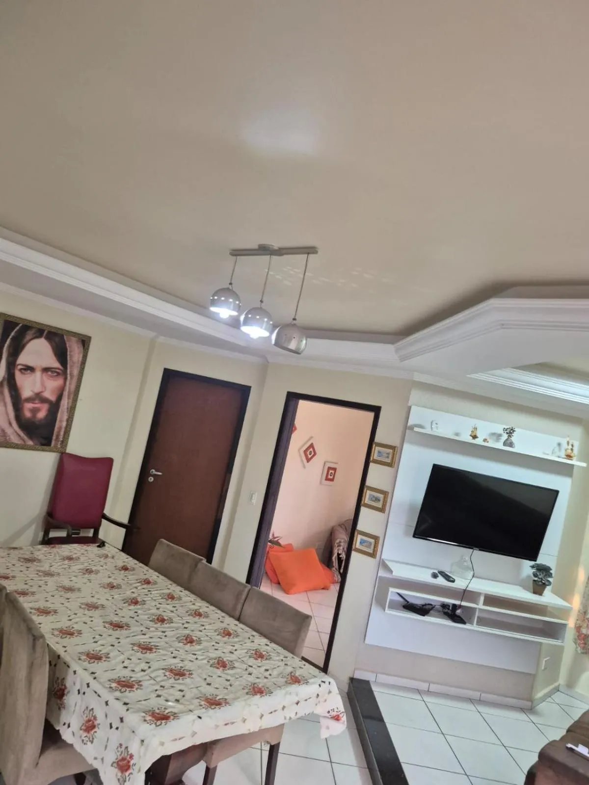 Communal lounge/ TV room in Casa Aconchegante no Centro de Foz do Iguaçu