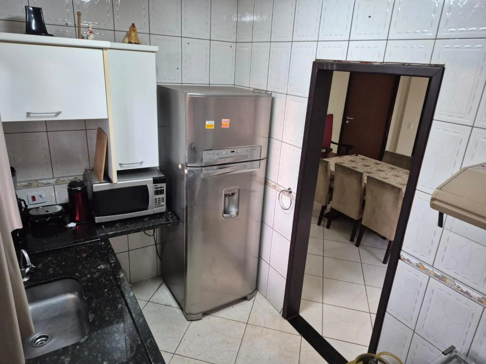 Kitchen or kitchenette in Casa Aconchegante no Centro de Foz do Iguaçu