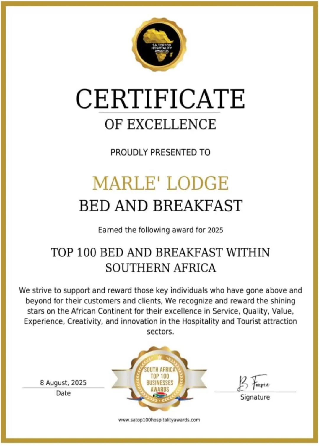 Marle' Lodge
