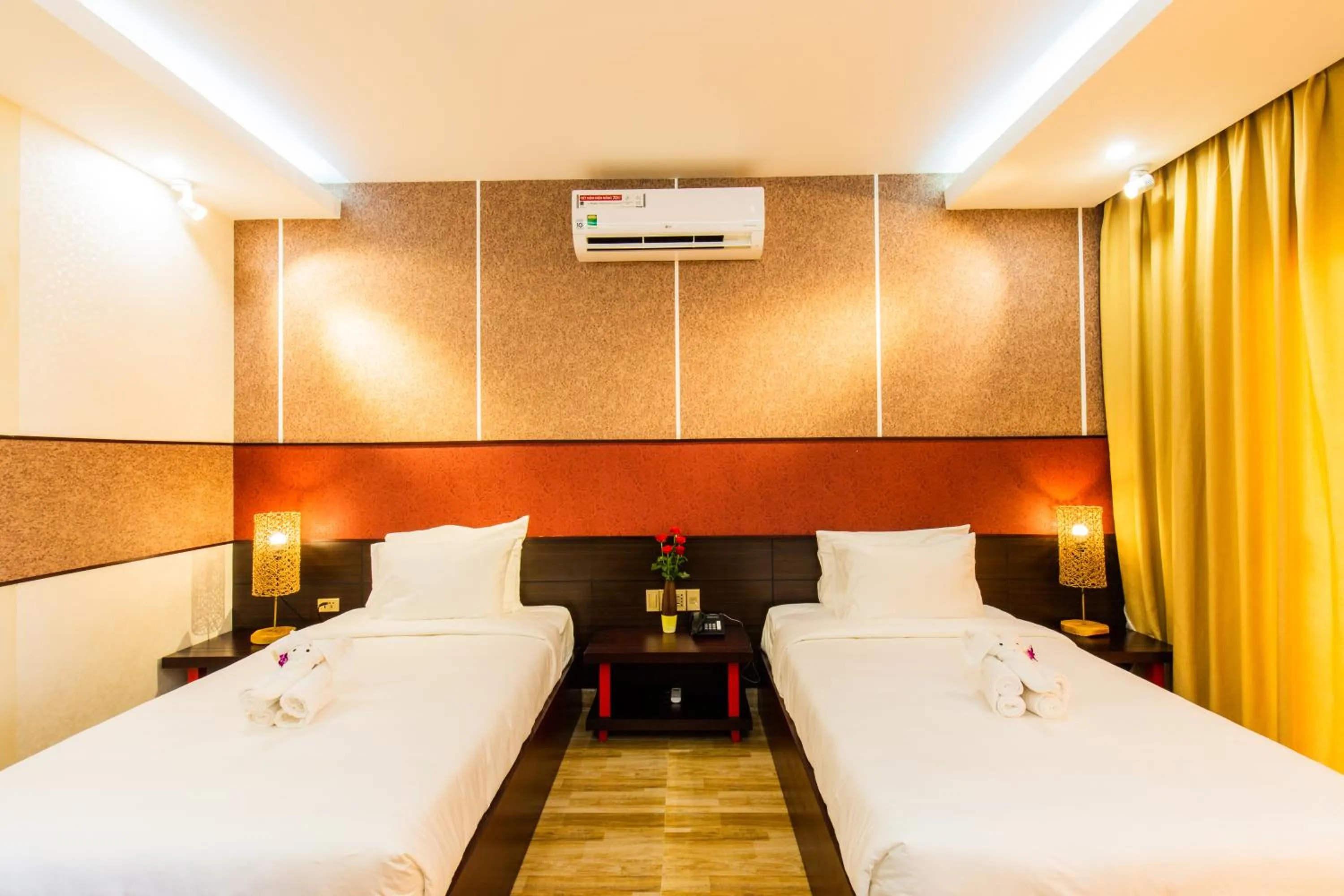 Bed in Hamya Hotsprings and Resort