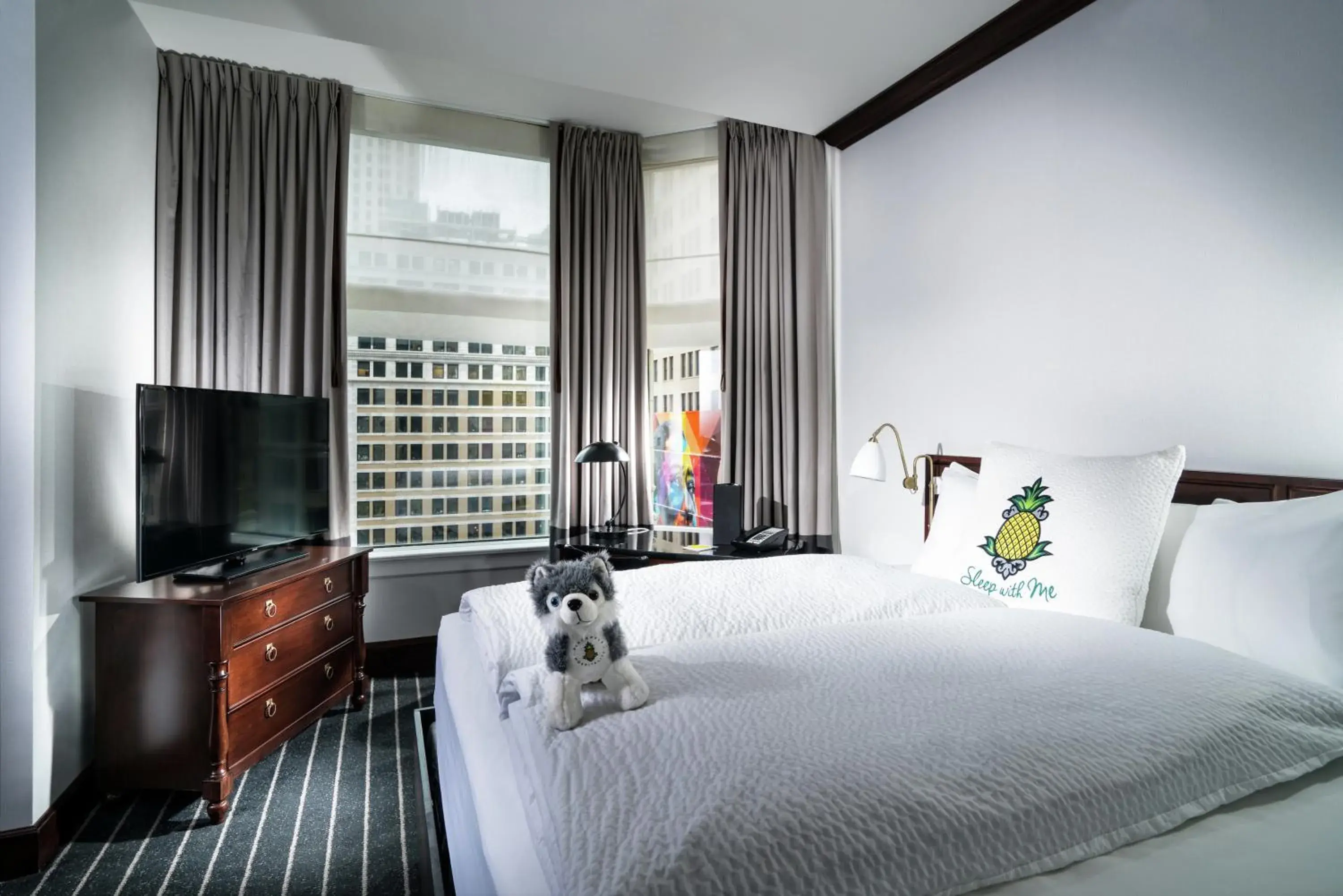 Bed in Staypineapple, An Iconic Hotel, The Loop Bed in Staypineapple, An Iconic Hotel, The Loop