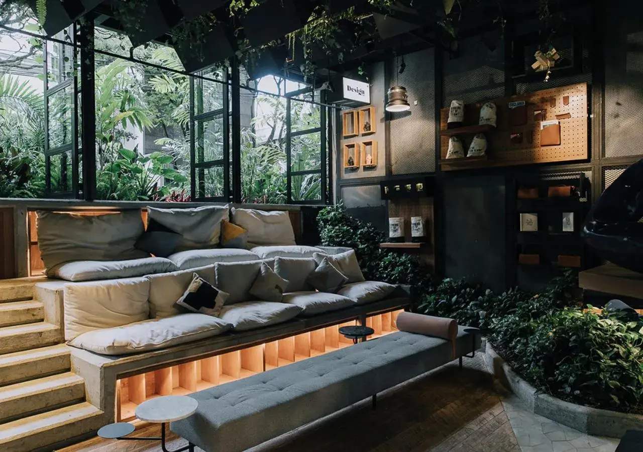 Living room in The Click Clack Hotel Medellín Living room in The Click Clack Hotel Medellín