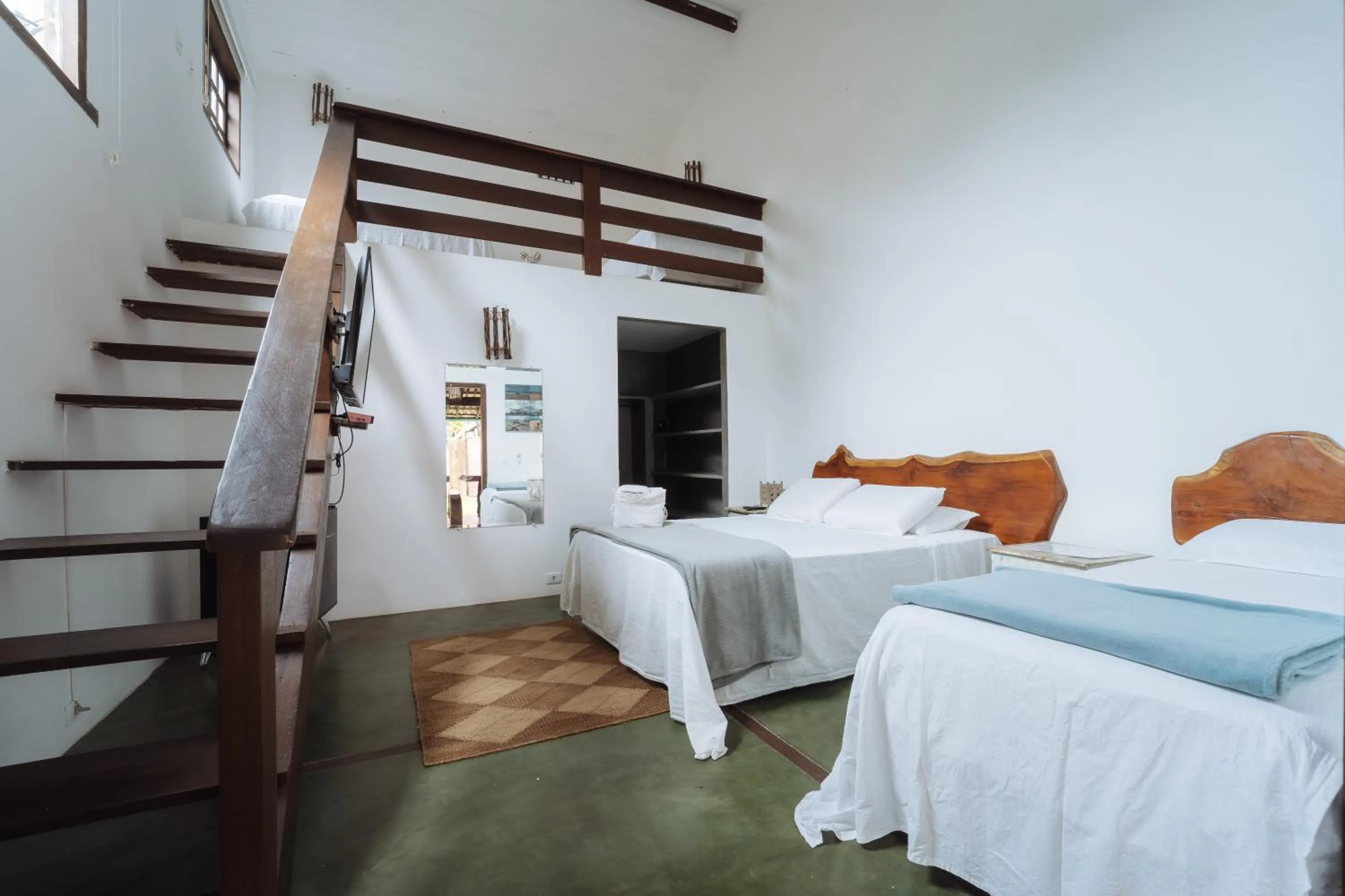 Bed in Pousada Caraiva Guest House