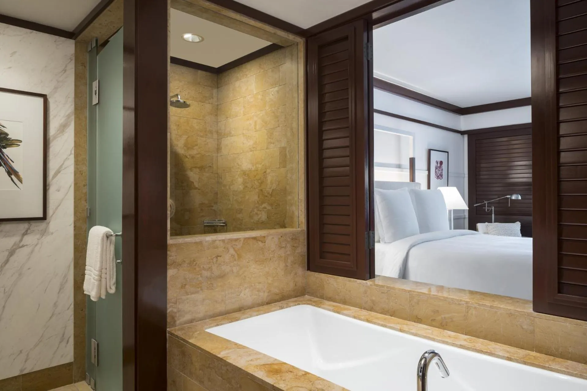 Bathroom, Bed in Four Seasons Resort Peninsula Papagayo, Costa Rica