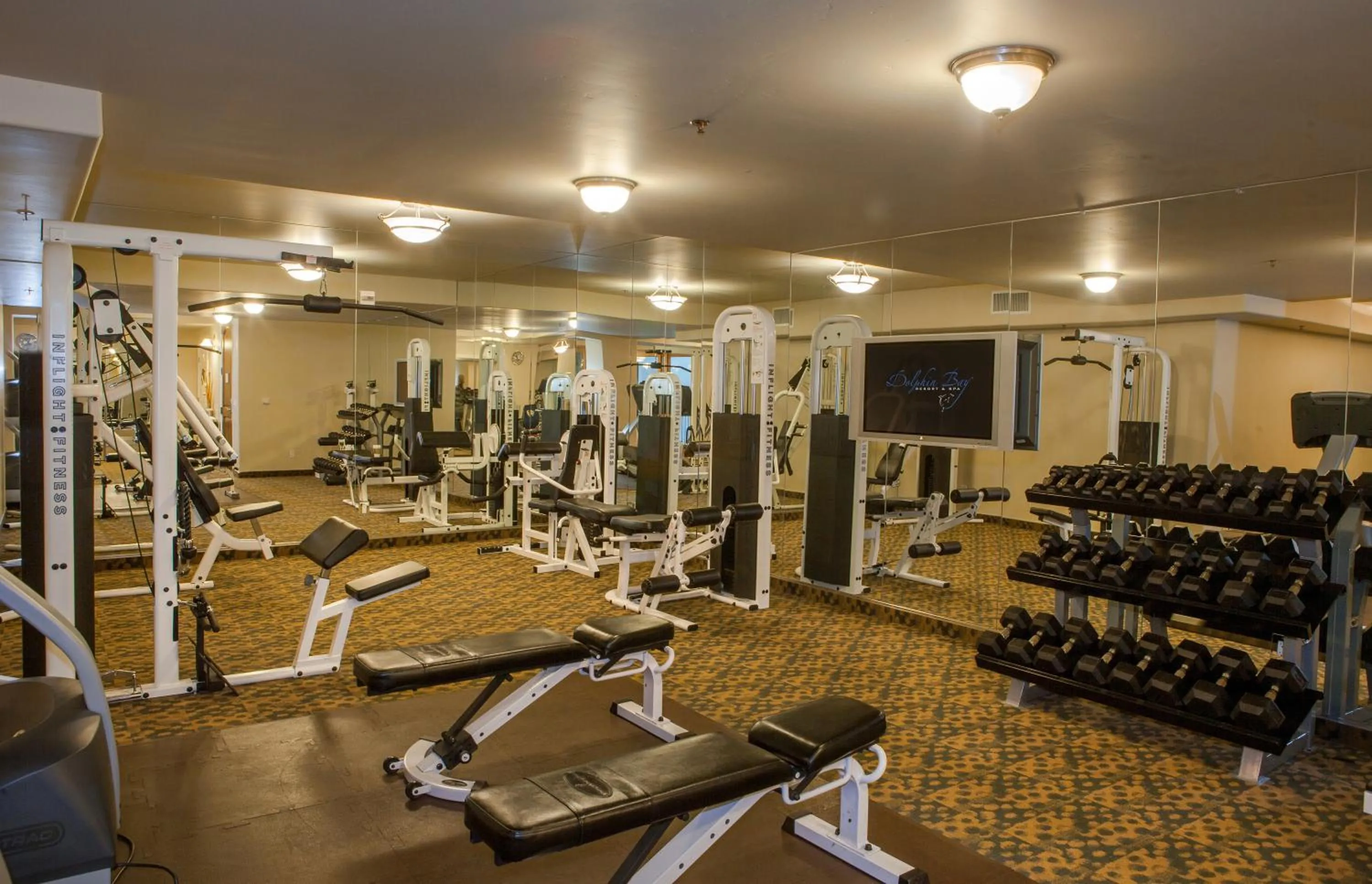 Fitness centre/facilities in Dolphin Bay Resort and Spa