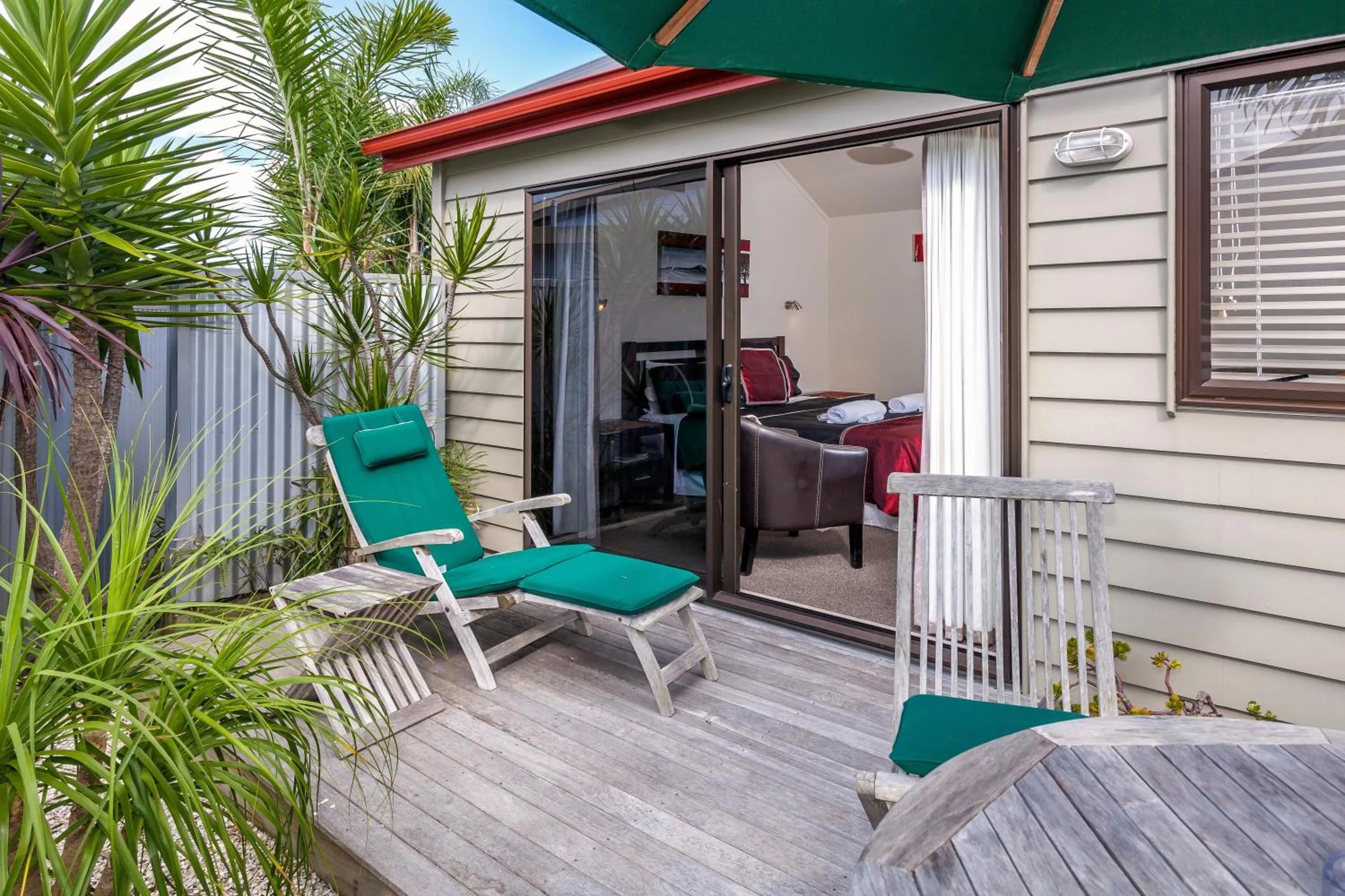 Patio in Tairua Shores Motel