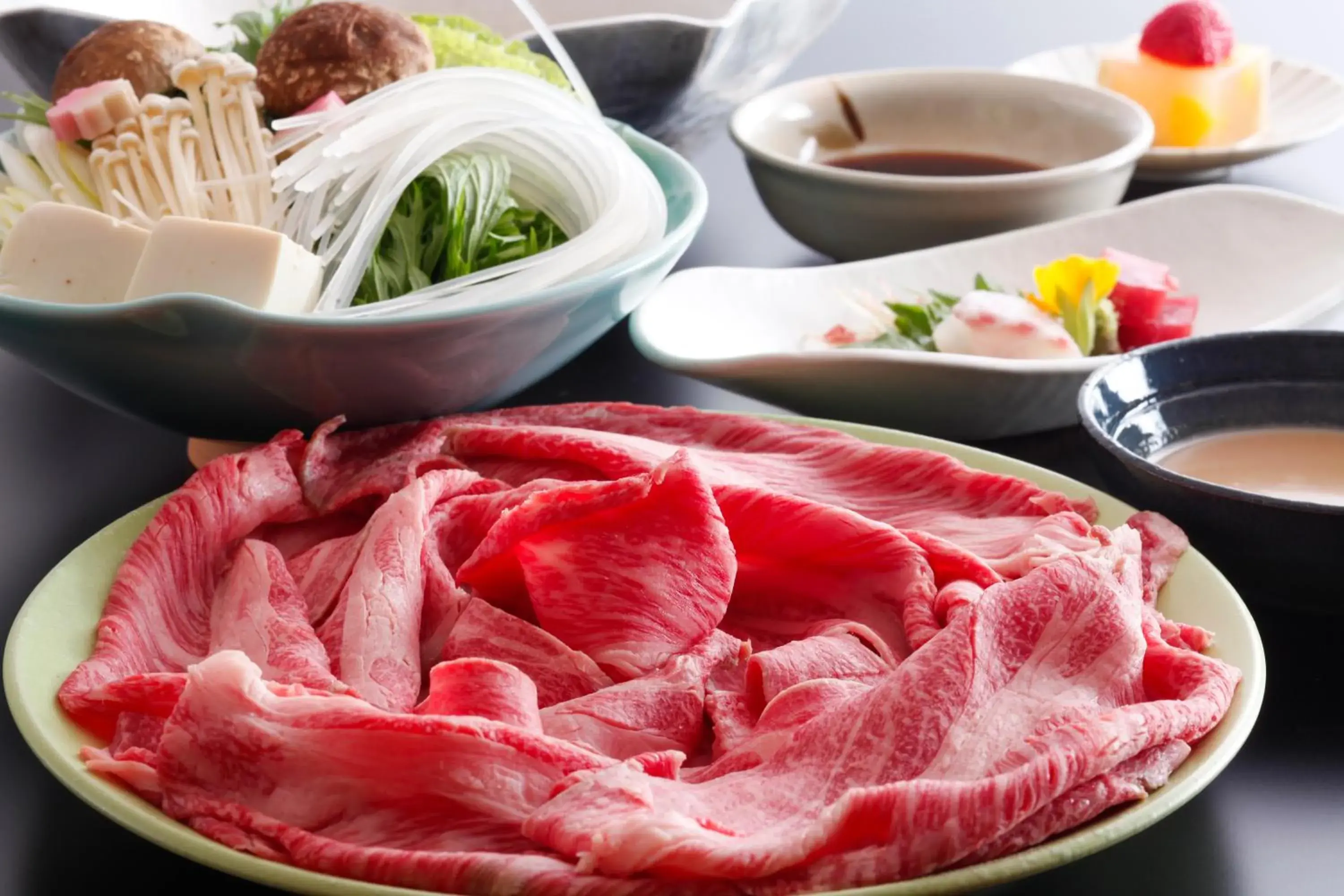 Food close-up in Ryokan Sanga Food close-up in Ryokan Sanga