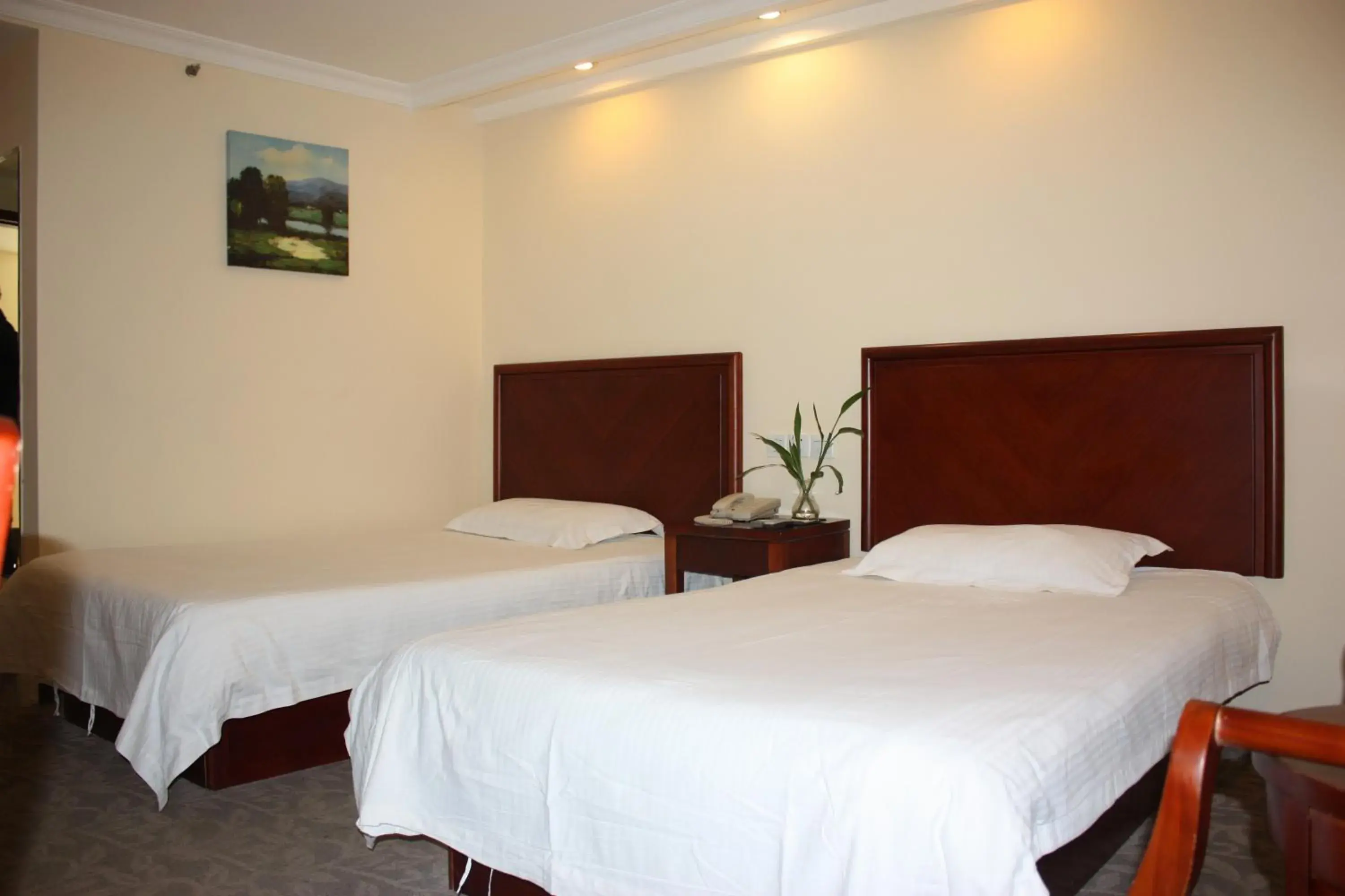 Bed in GMA Hotel ShangHai WuNing Road ZhenPing Road Metro Station Bed in GMA Hotel ShangHai WuNing Road ZhenPing Road Metro Station