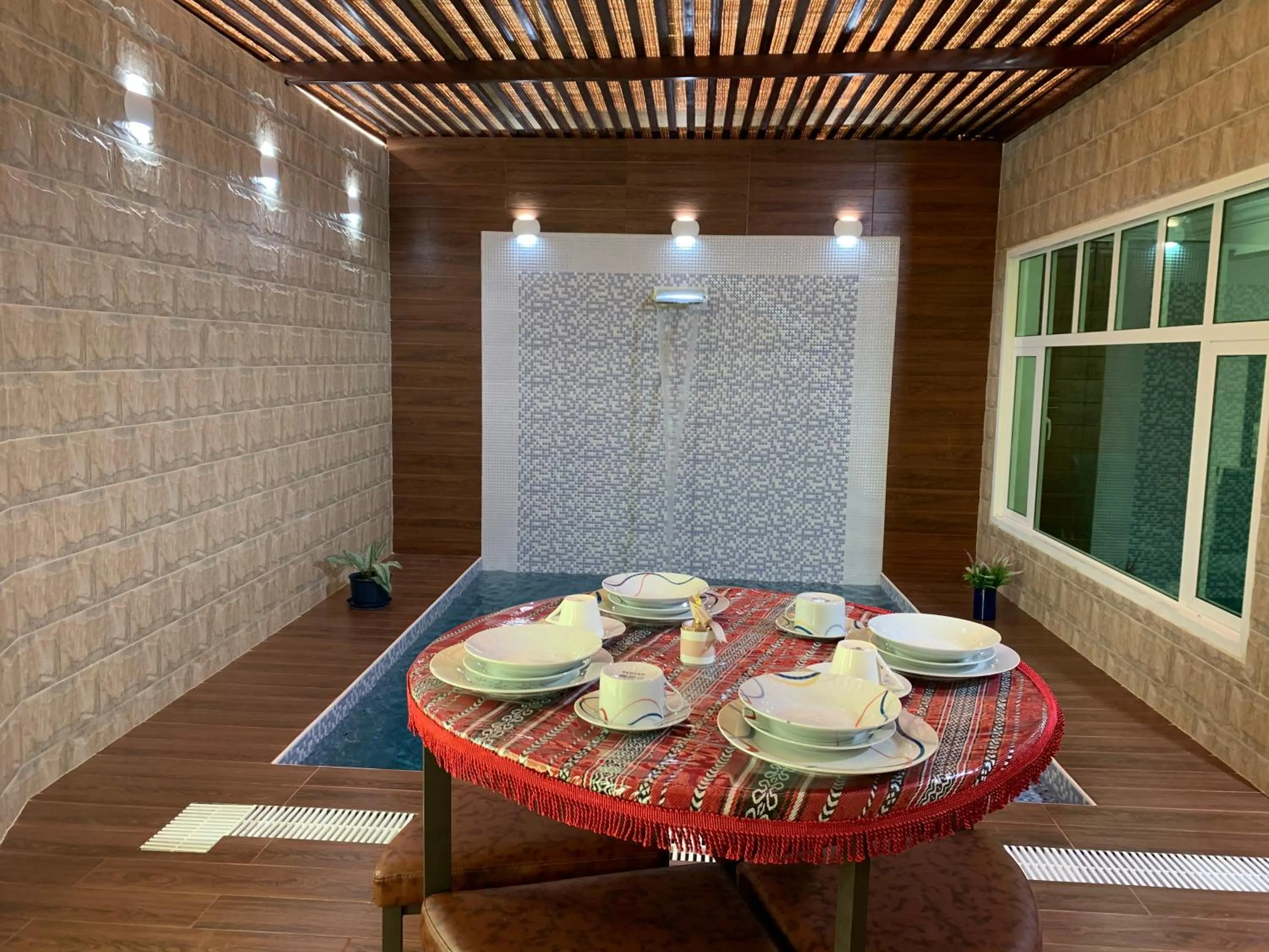 Seating area in Oriental Nights Rest House