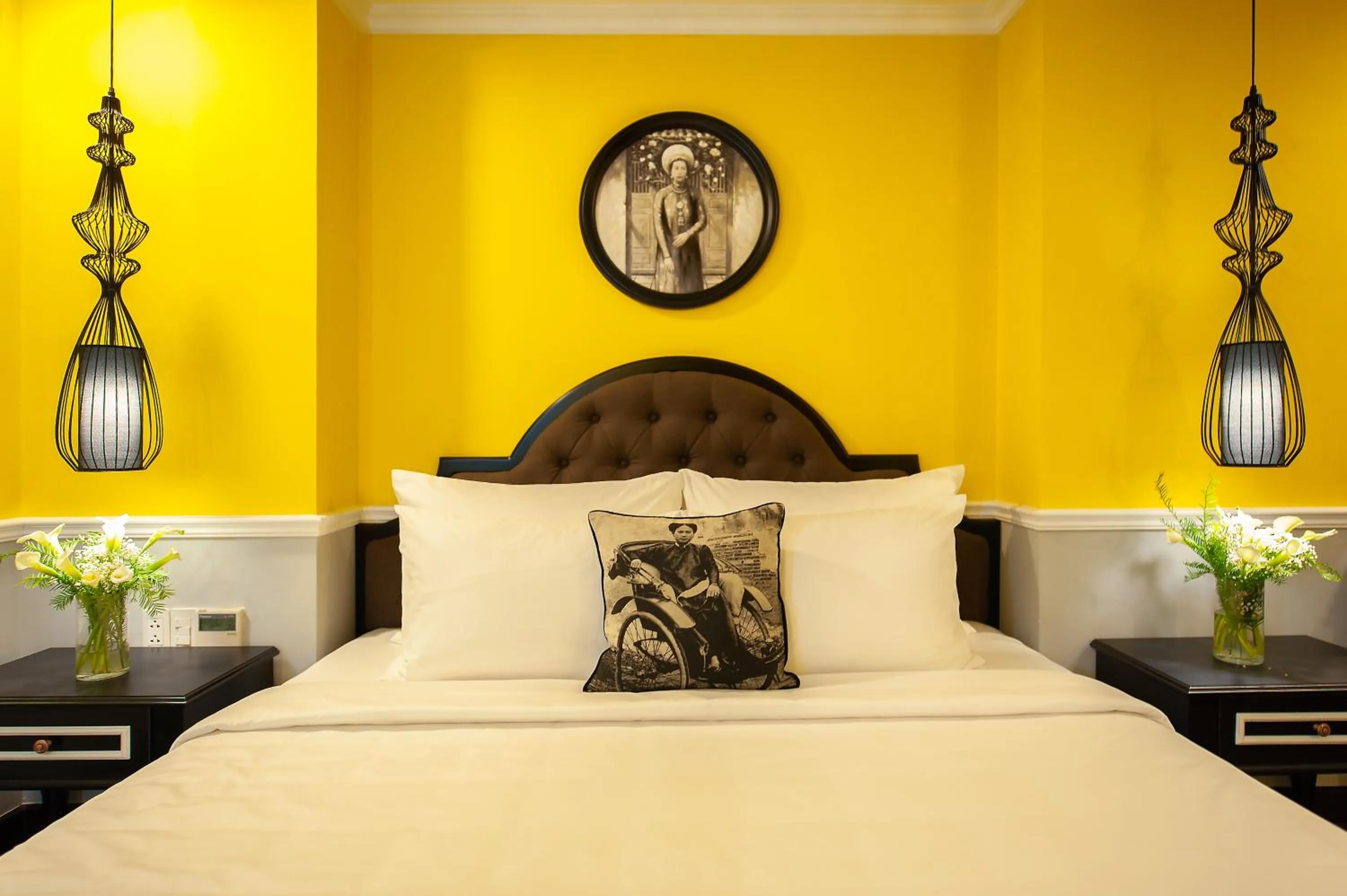 Bed in Adora Art Hotel