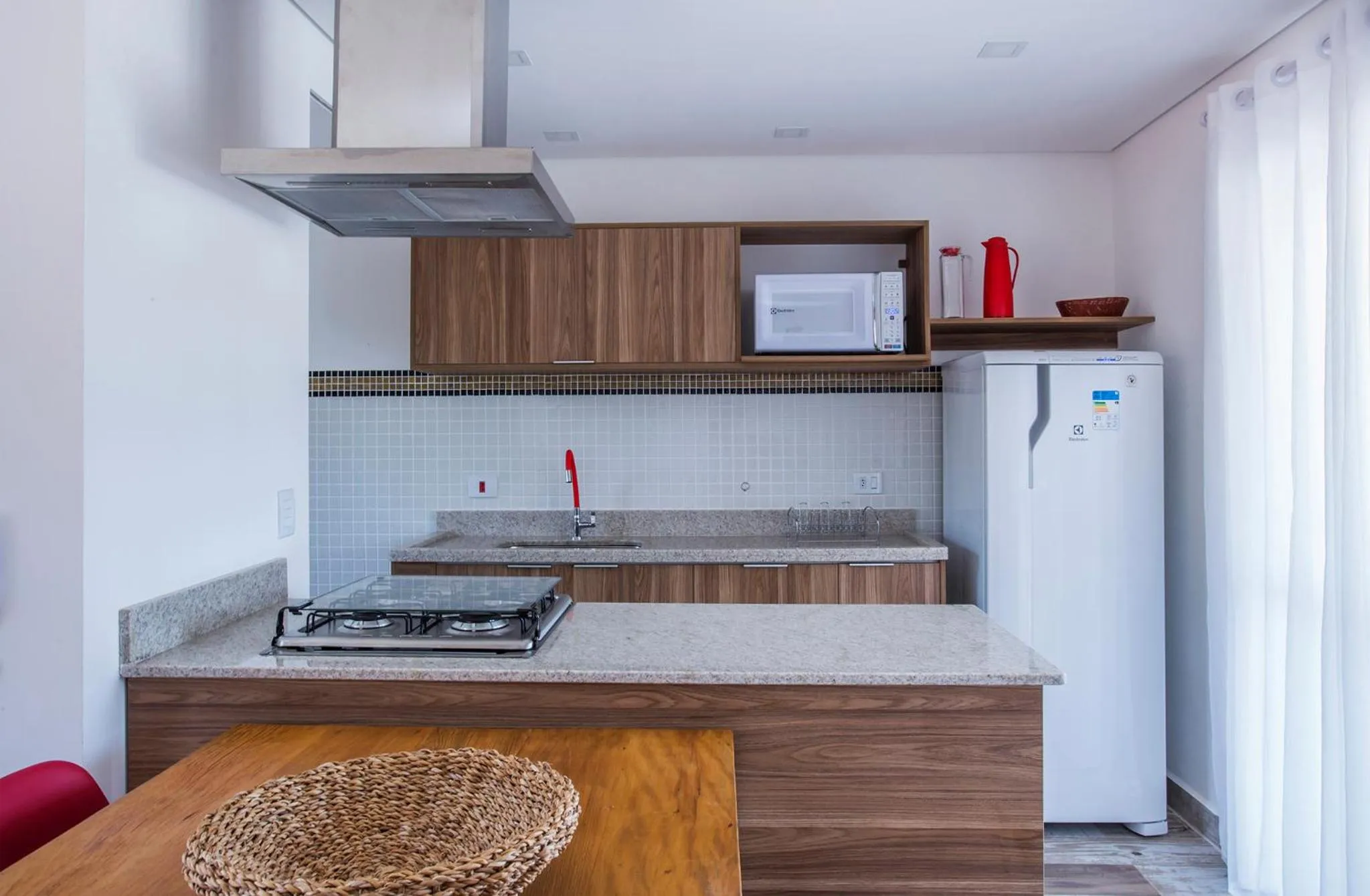 Kitchen or kitchenette in Ilhabela Beach Residences