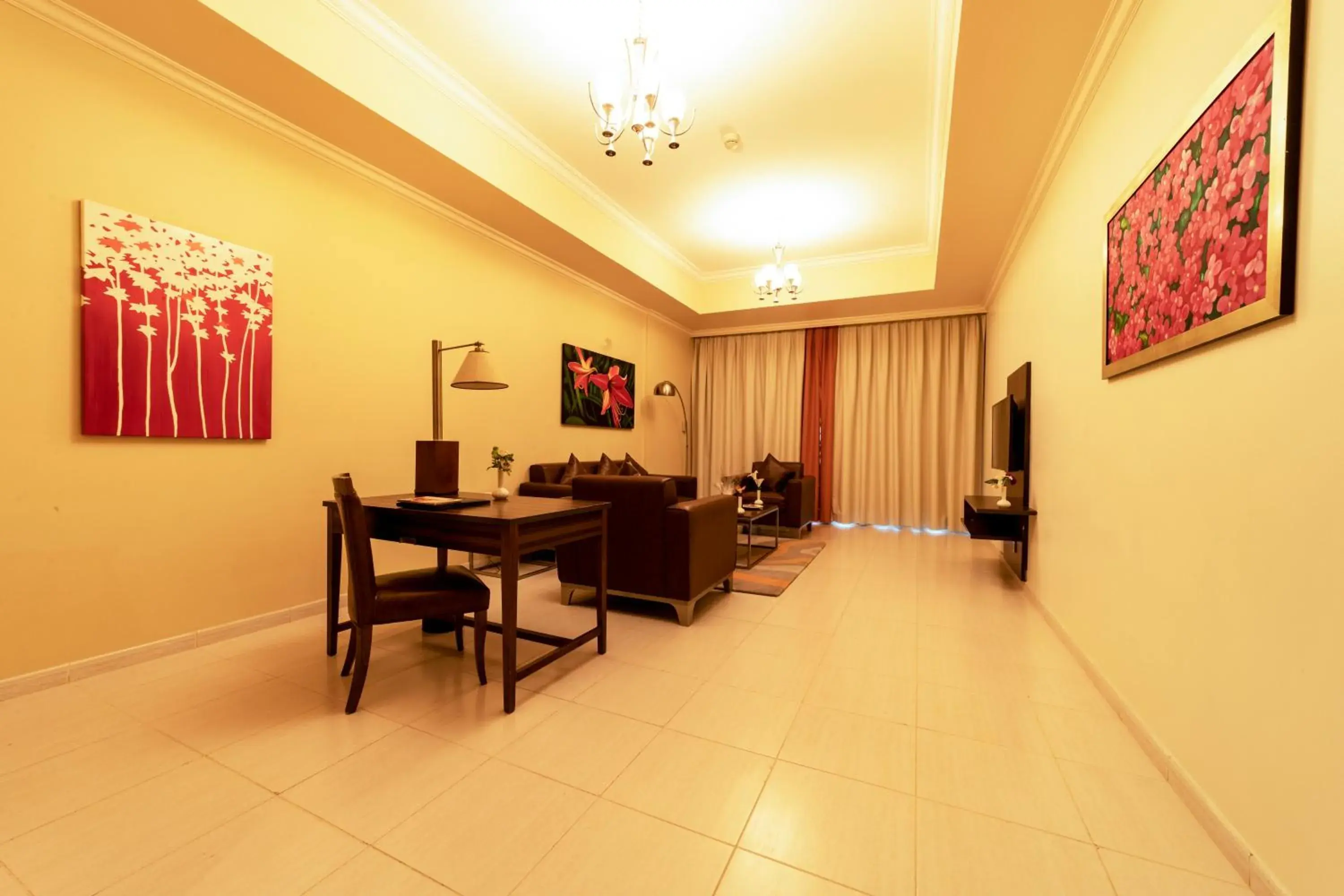 Living room in Abidos Hotel Apartment Dubai Land Living room in Abidos Hotel Apartment Dubai Land