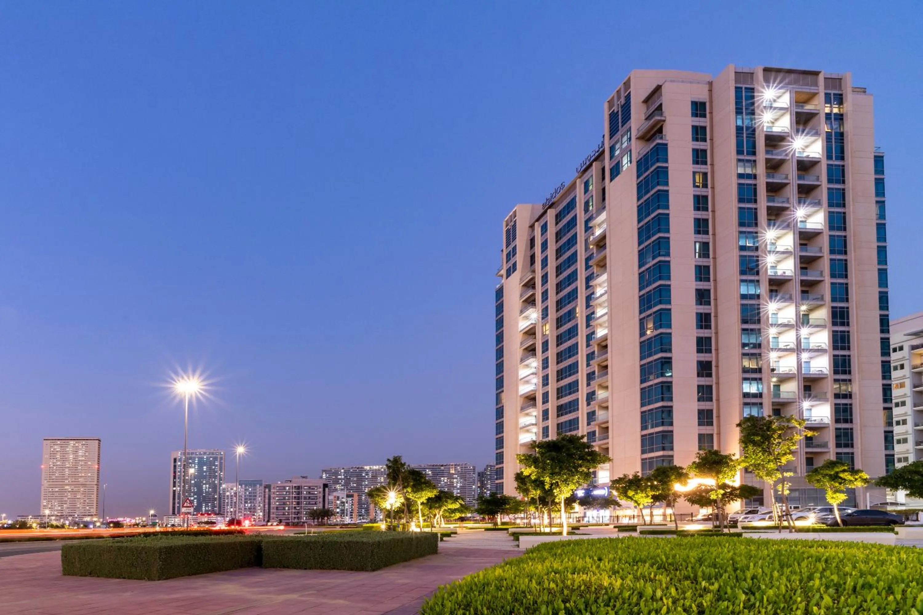 Property building in Abidos Hotel Apartment Dubai Land