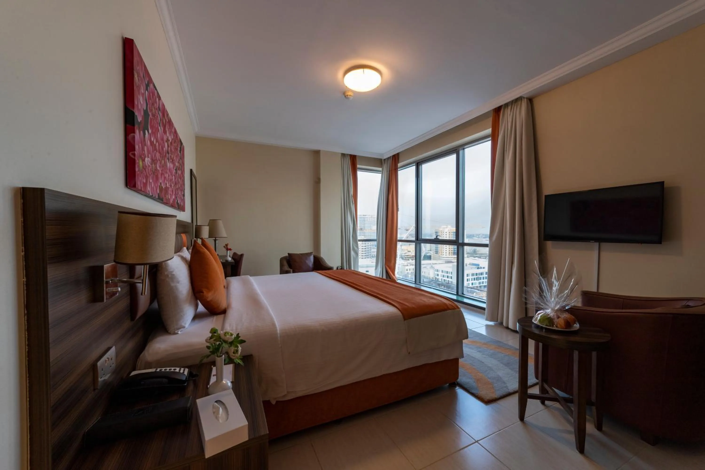 Bedroom, Bed in Abidos Hotel Apartment Dubai Land