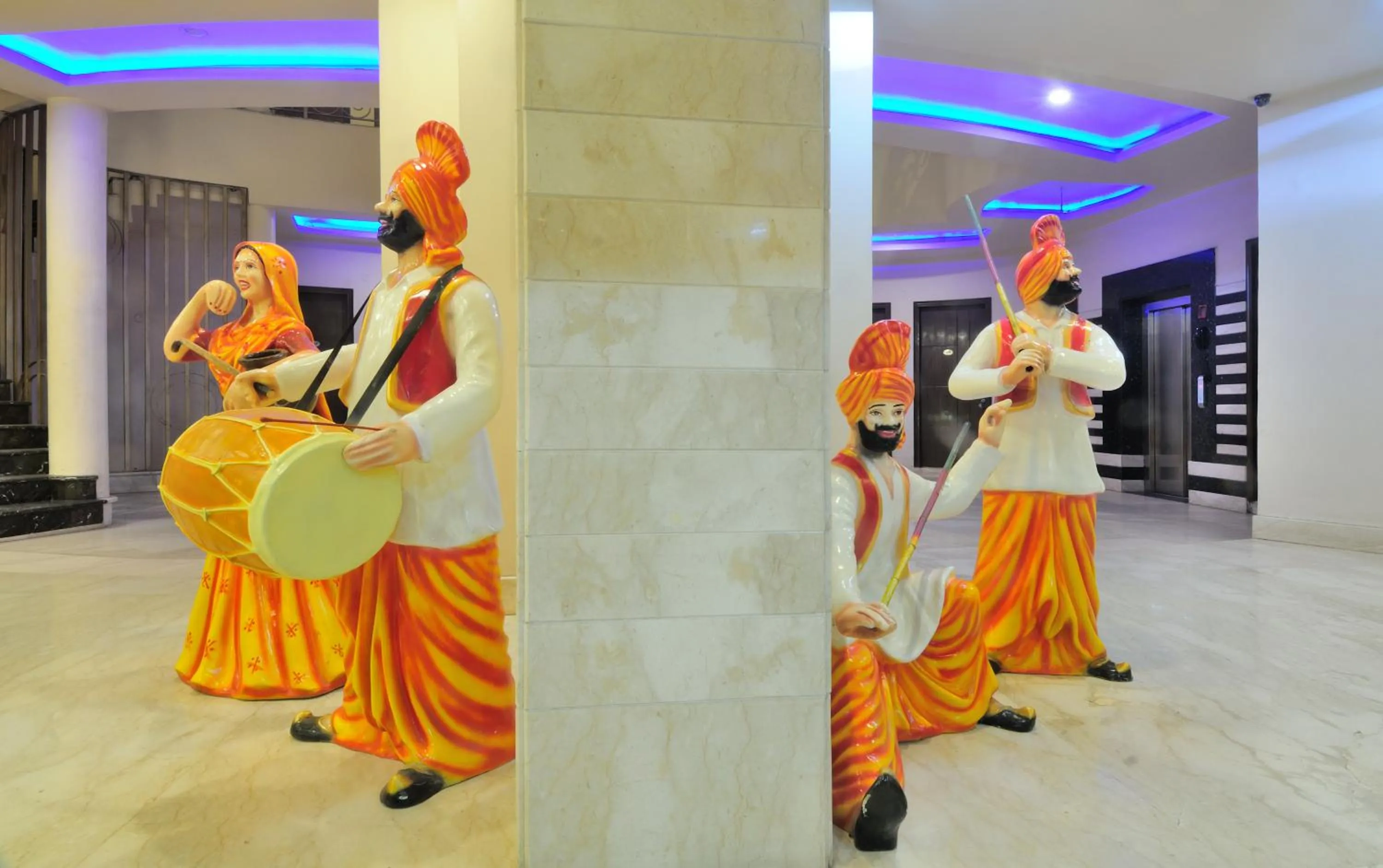 Decorative detail in Hotel Shanti Villa- New Delhi Railway Station