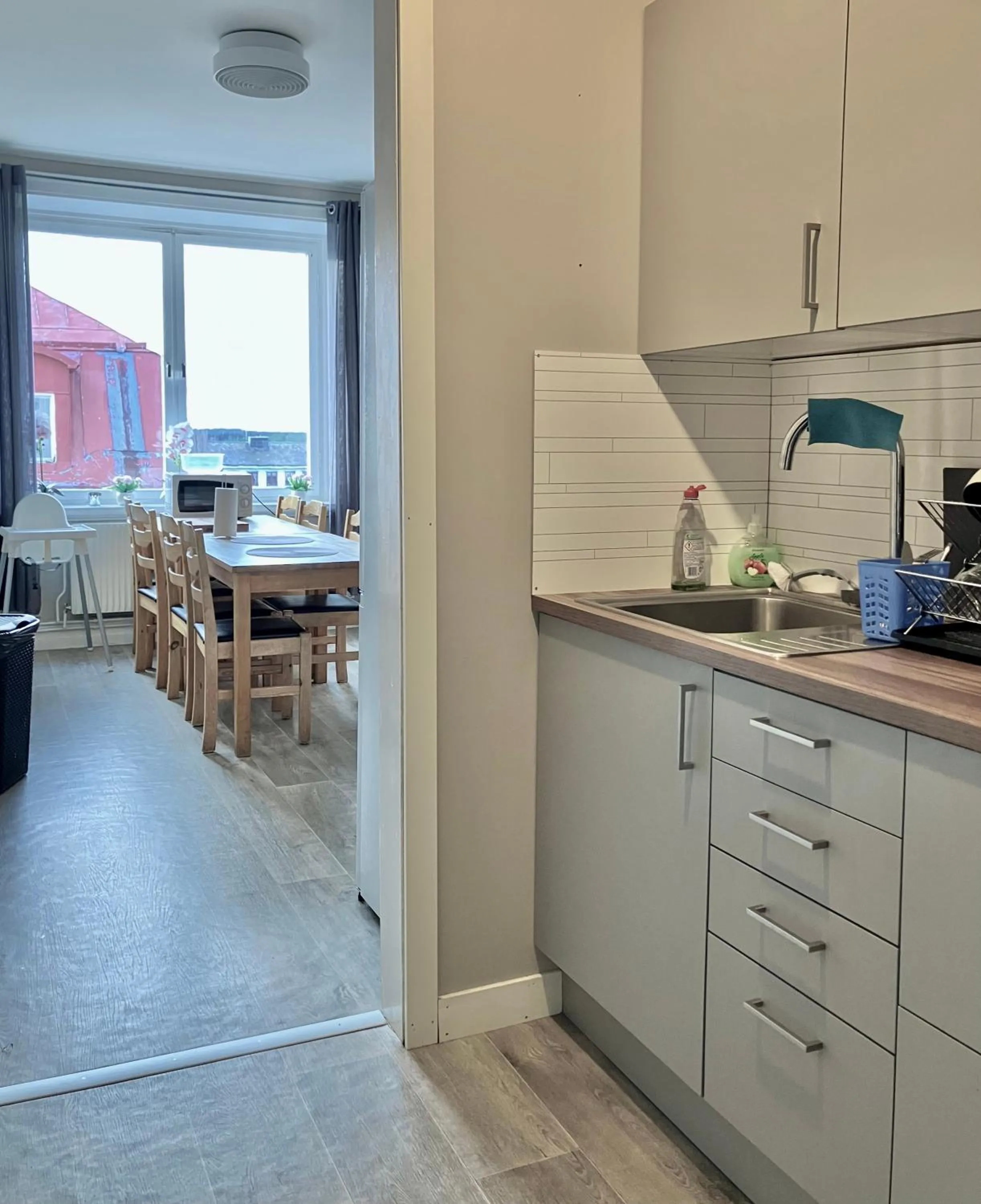 Kitchen or kitchenette in Grand Hotell Strömsund
