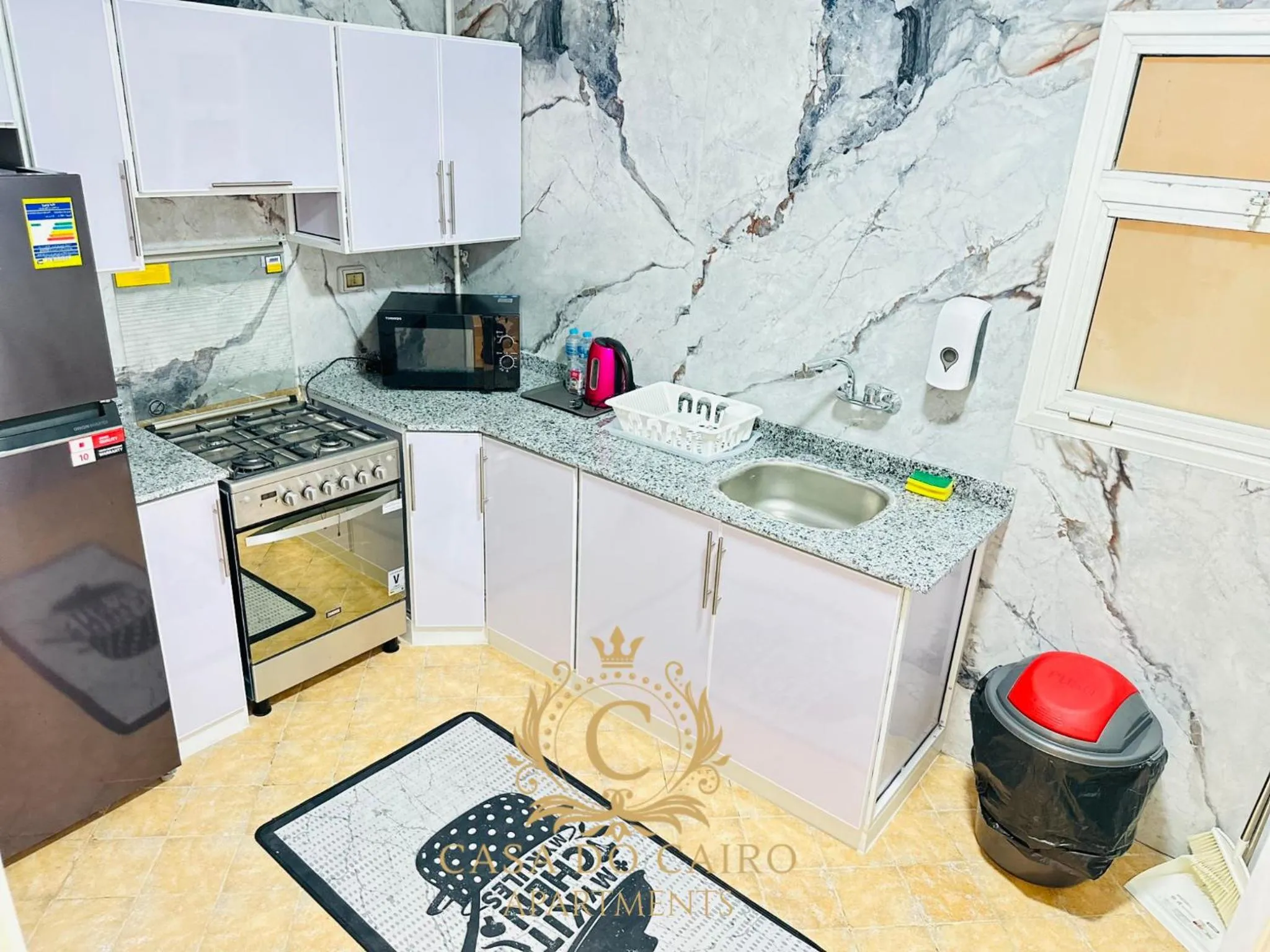 Kitchen or kitchenette in Casa Do Cairo - Rehab City
