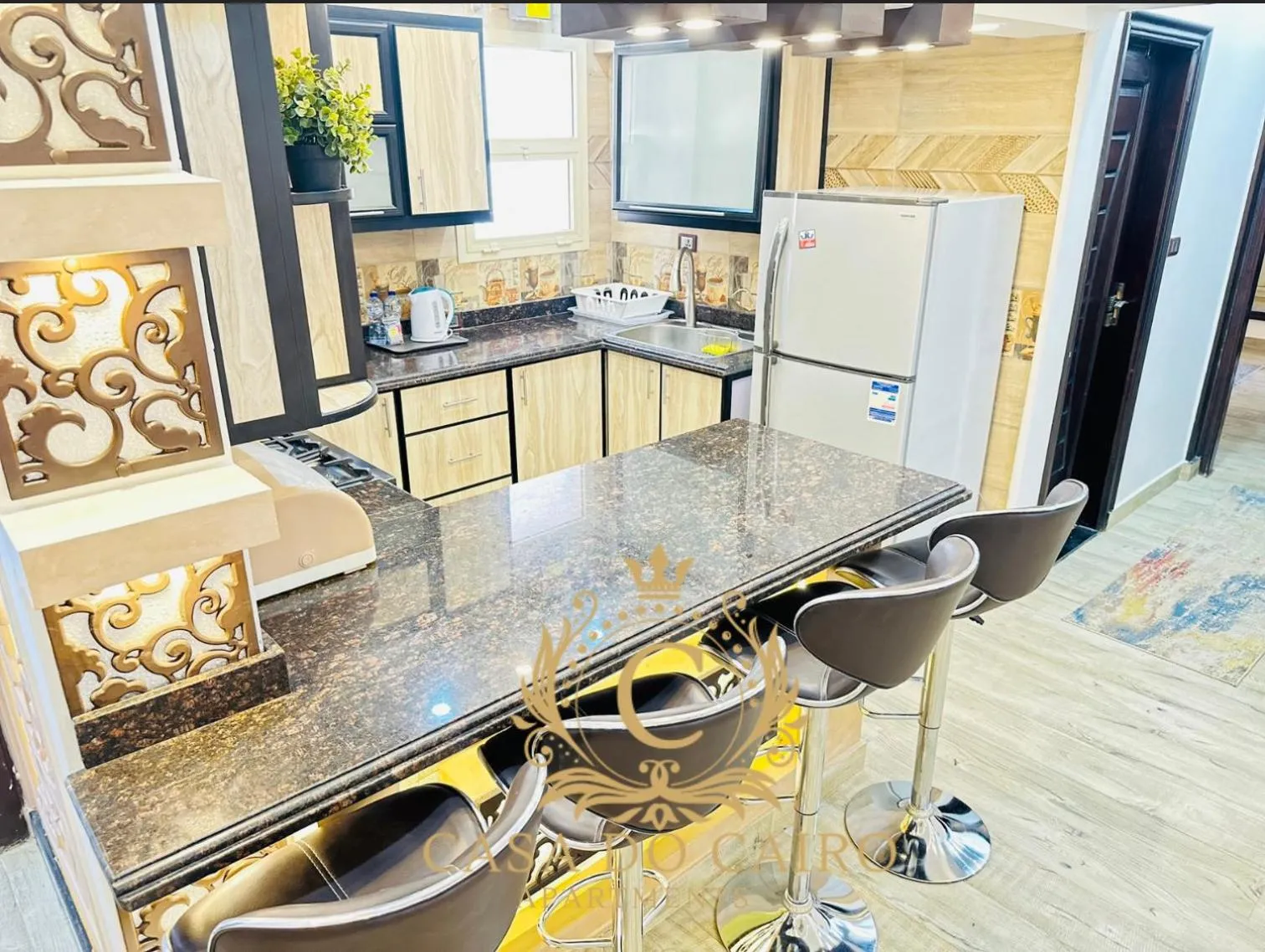 Kitchen or kitchenette in Casa Do Cairo - Rehab City
