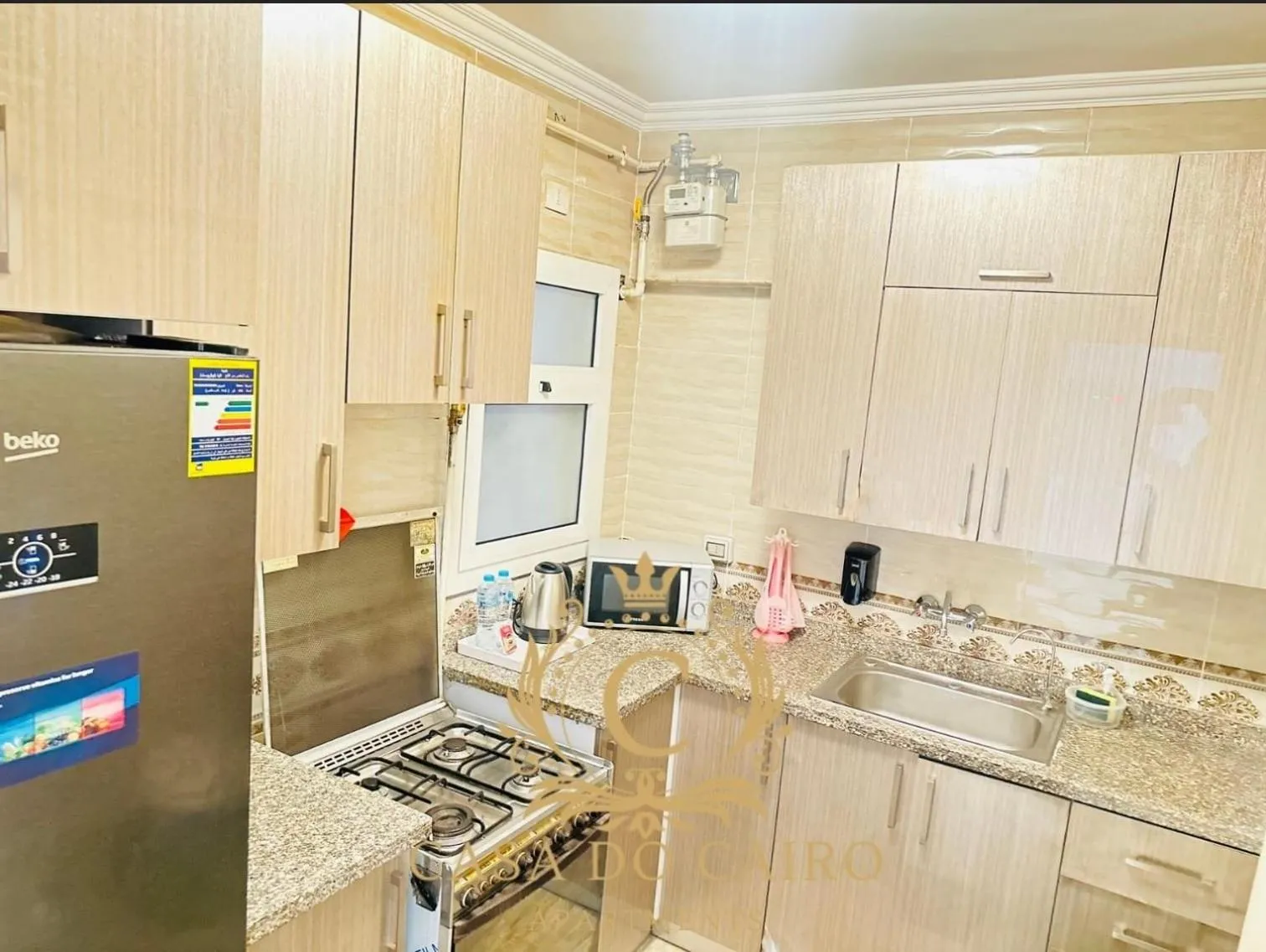 Kitchen or kitchenette in Casa Do Cairo - Rehab City
