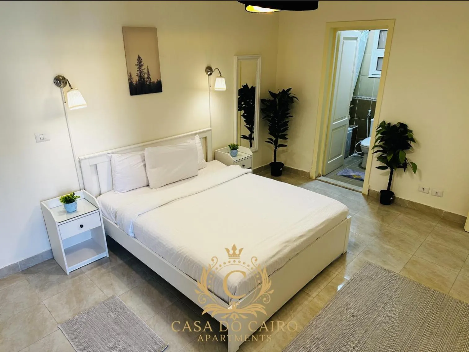 Bathroom, Bed in Casa Do Cairo - Rehab City