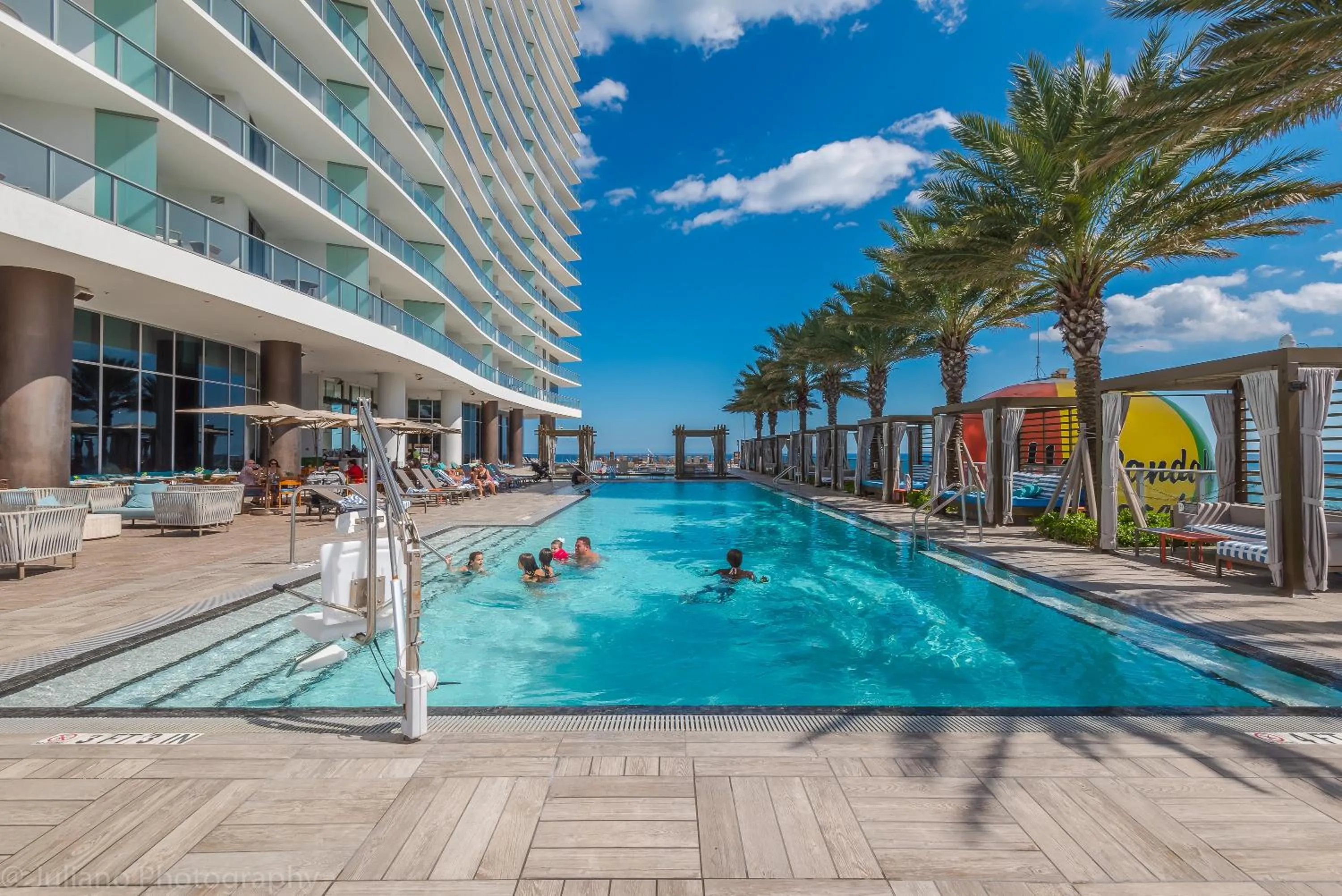 Swimming pool in Private Ocean Condos at Hyde Beach Resort & Residences