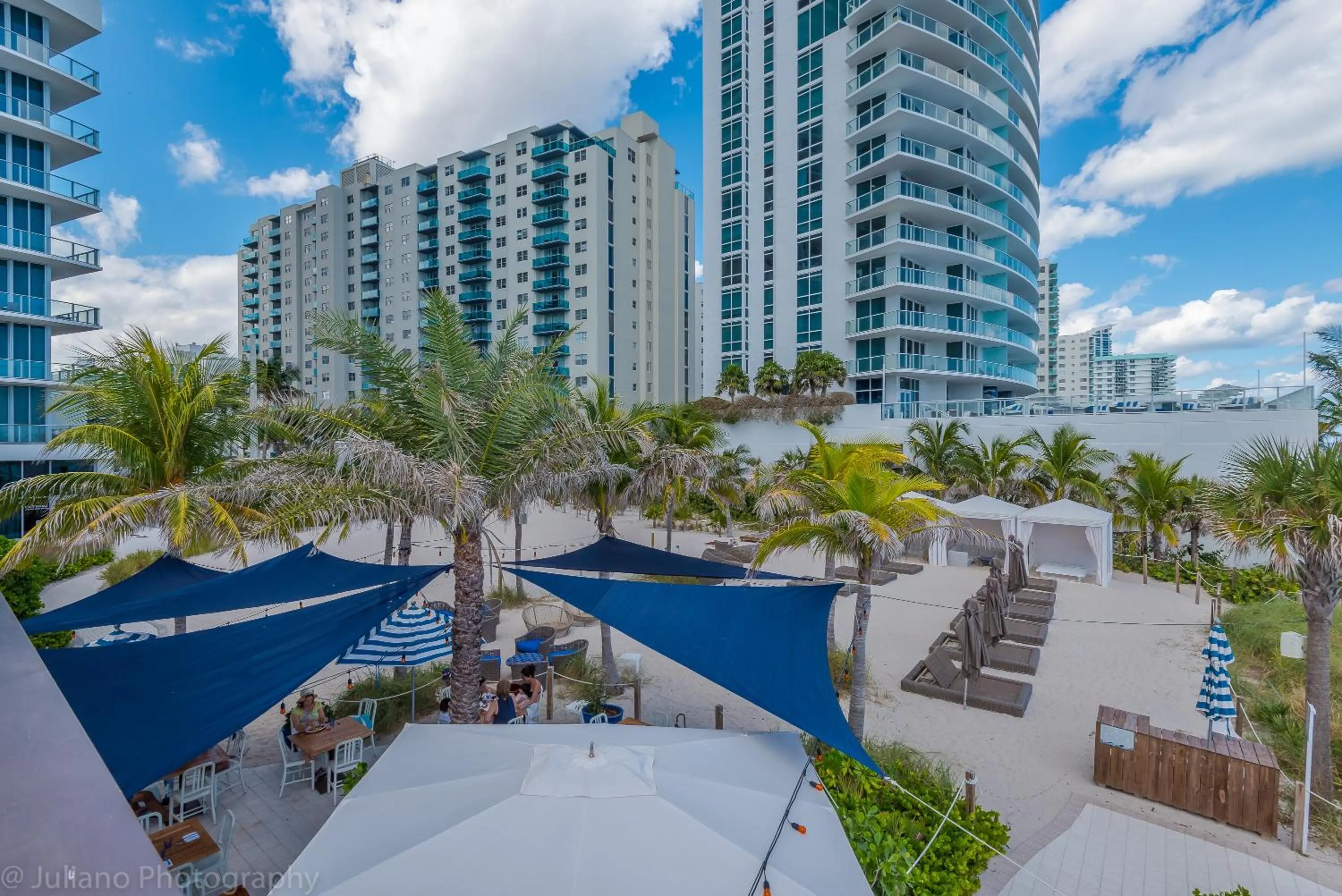 Patio in Private Ocean Condos at Hyde Beach Resort & Residences