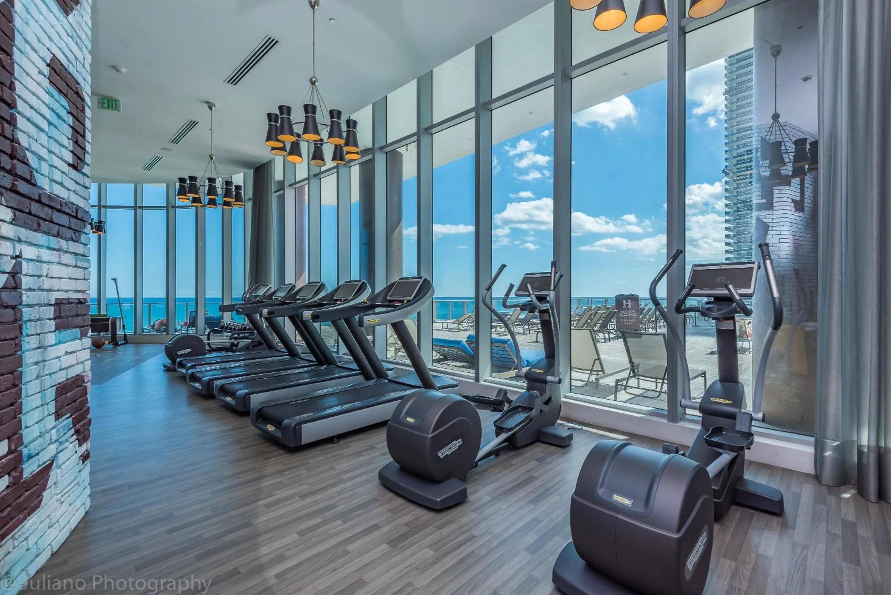 Fitness centre/facilities in Private Ocean Condos at Hyde Beach Resort & Residences