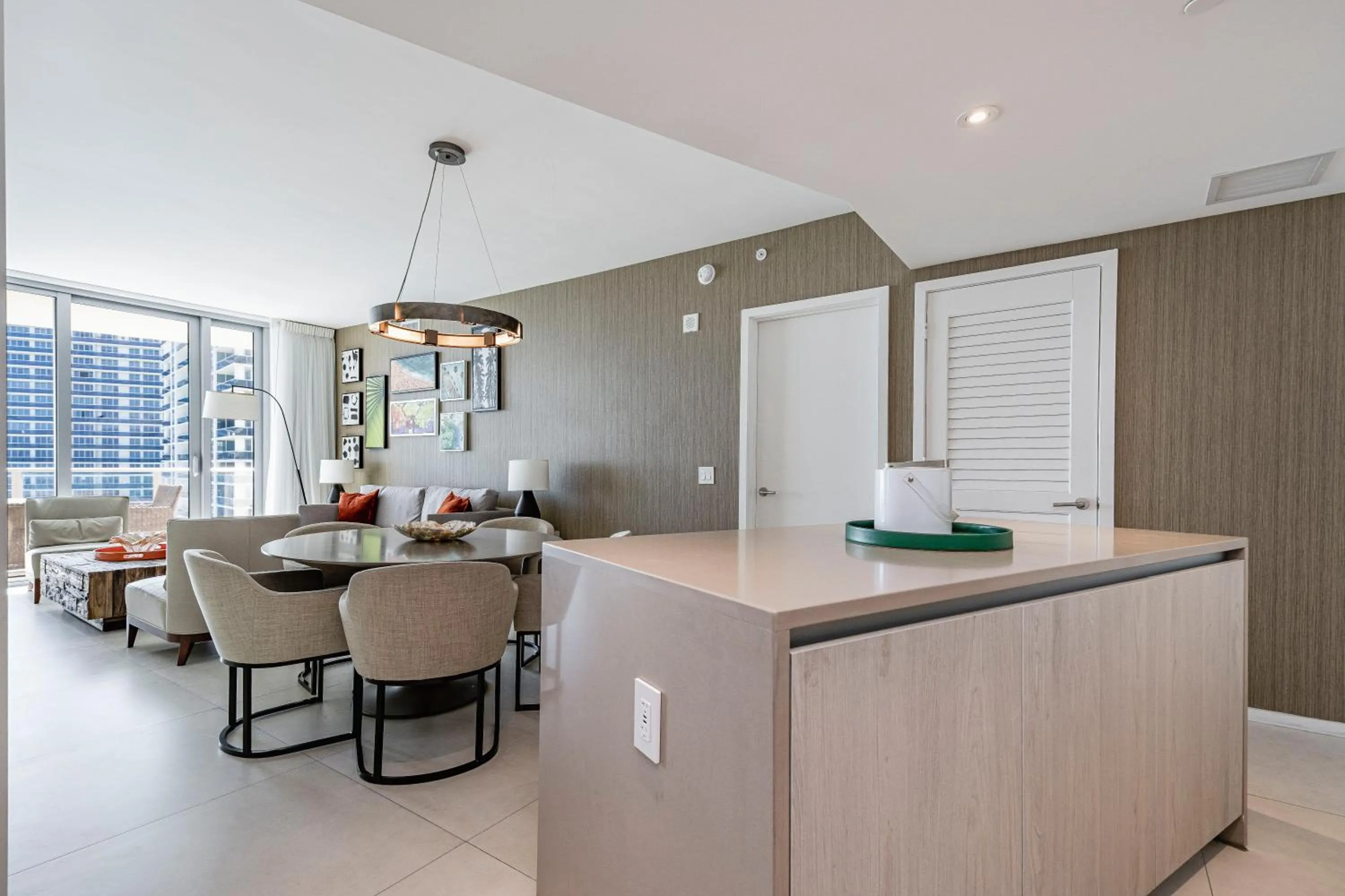 TV and multimedia in Private Ocean Condos at Hyde Beach Resort & Residences